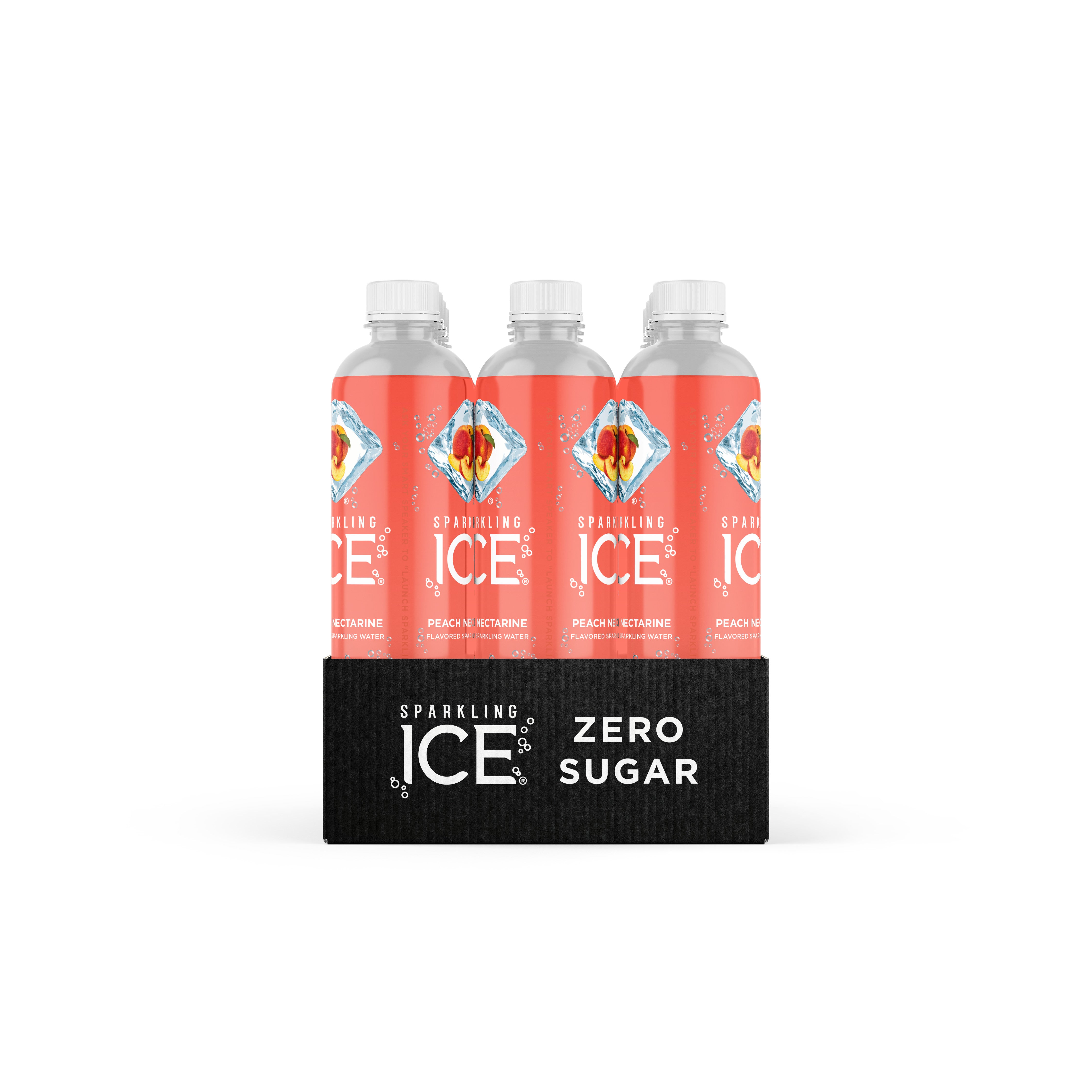 Sparkling Ice Peach Nectarine With Antioxidants And Vitamins Zero Sugar Bottle 17 Fluid Ounce - 12 Per Case.
