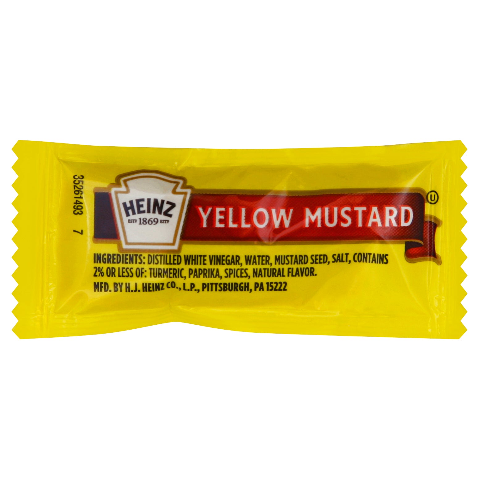 HEINZ Single Serve Mild Mustard 0.2 Ounce Packets(500)
