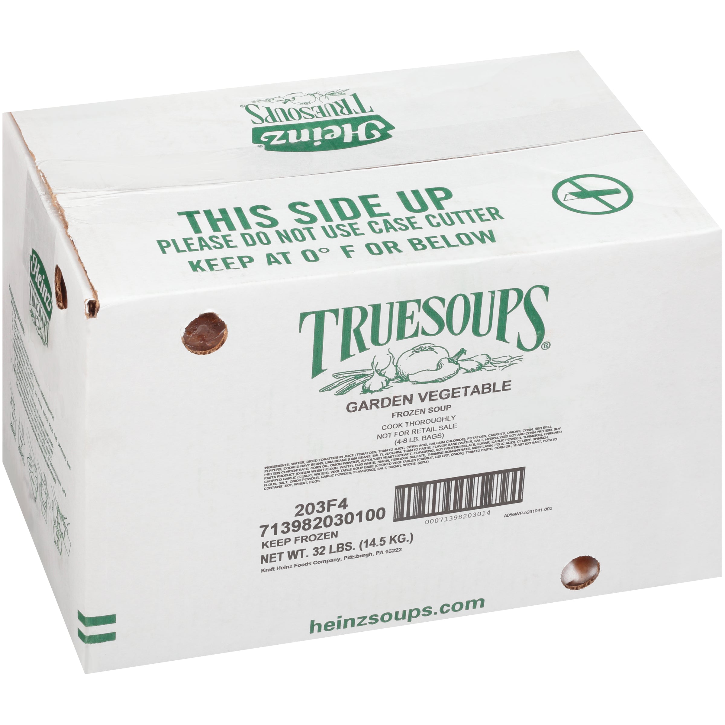 HEINZ TRUESOUPS Garden Vegetable Soup 8 lb. Bag 4 Per Case