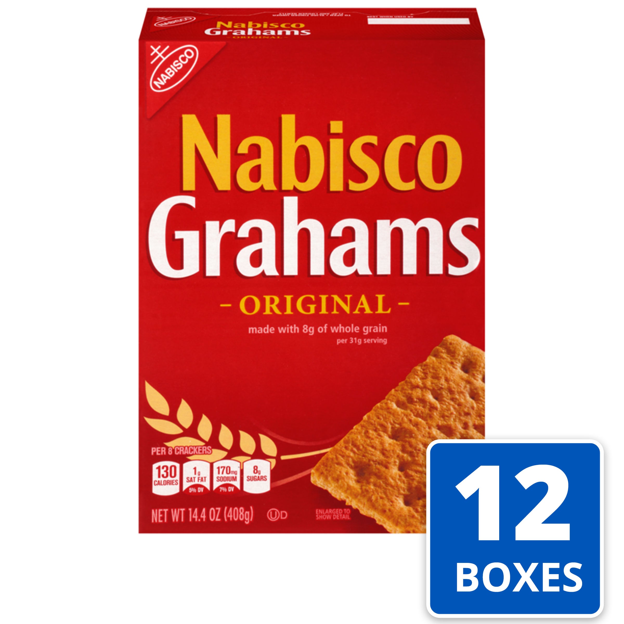 Nabisco Graham Crackers Original 14.4 Ounce Size - 12 Per Case.