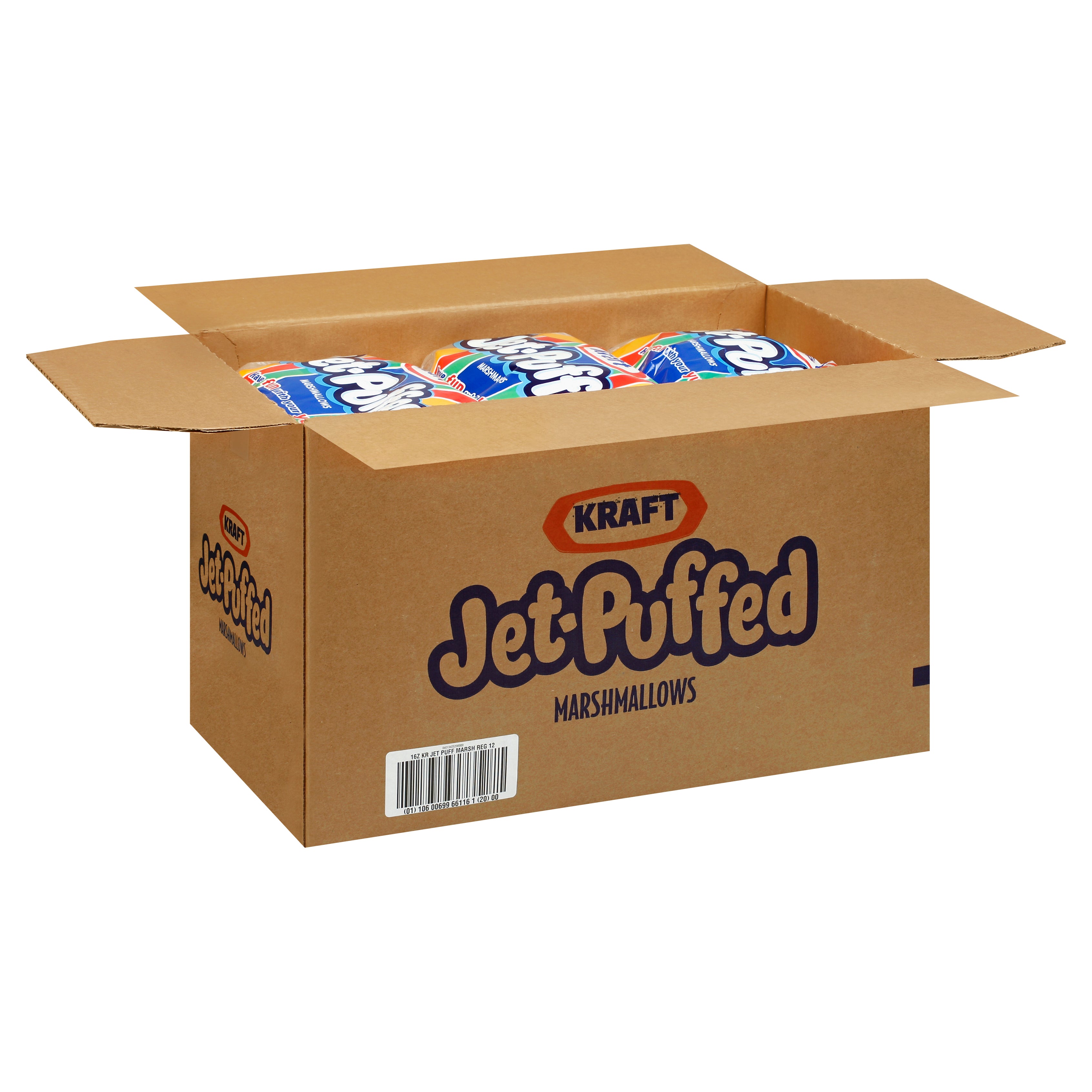 JET-PUFFED Regular Marshmallows 16 Ounce Bag 12