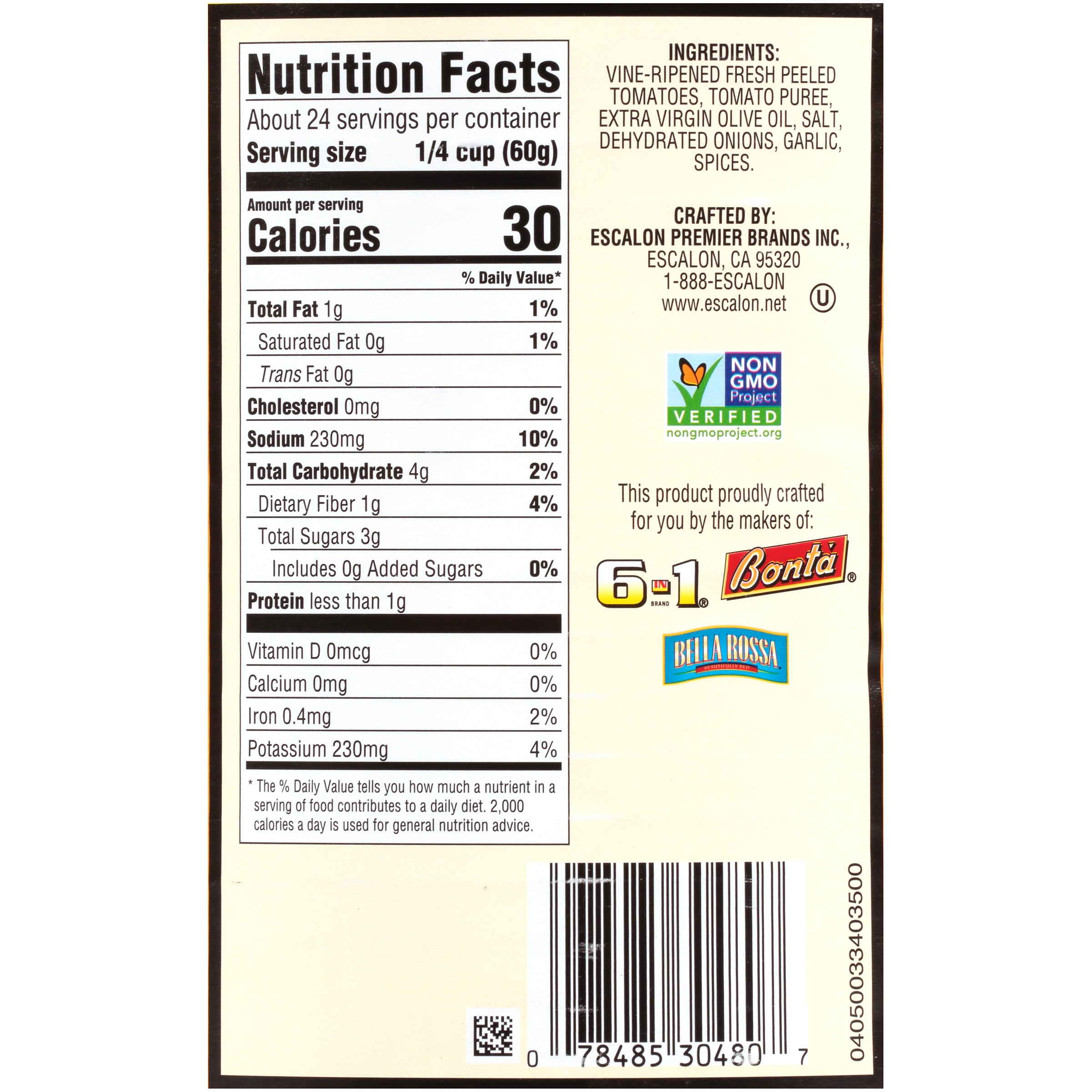 Allegro Starter Sauce 105 Ounce Can 6 Per Case
