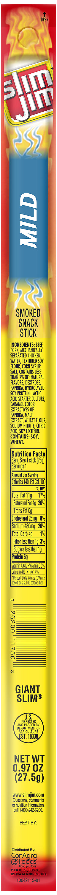 Giant Mild 0.97 Ounce Size - 144 Per Case.