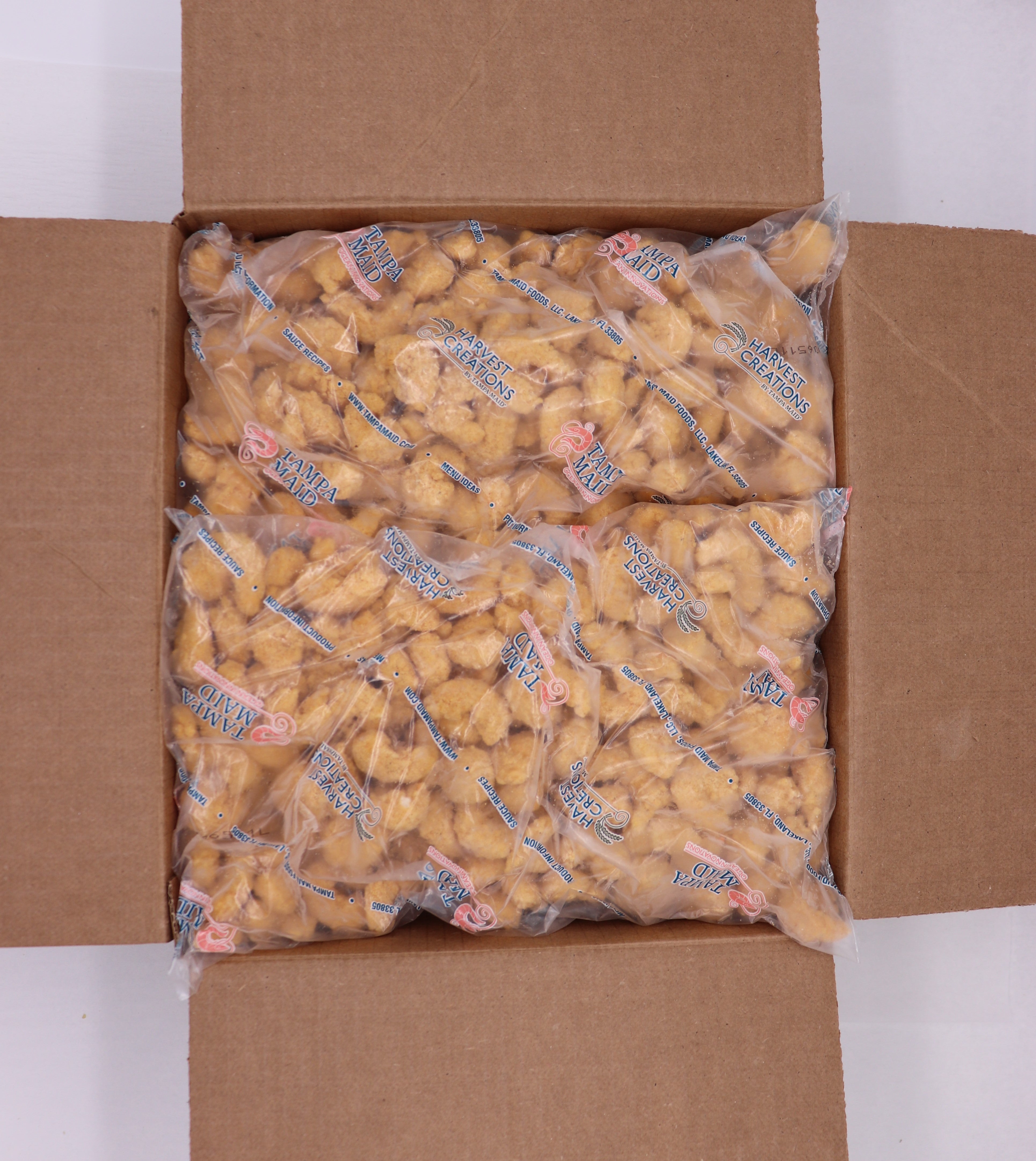 Tampa Maid Shrimp Southern Style Breading With Zatarain's 3 Pound Each - 4 Per Case.