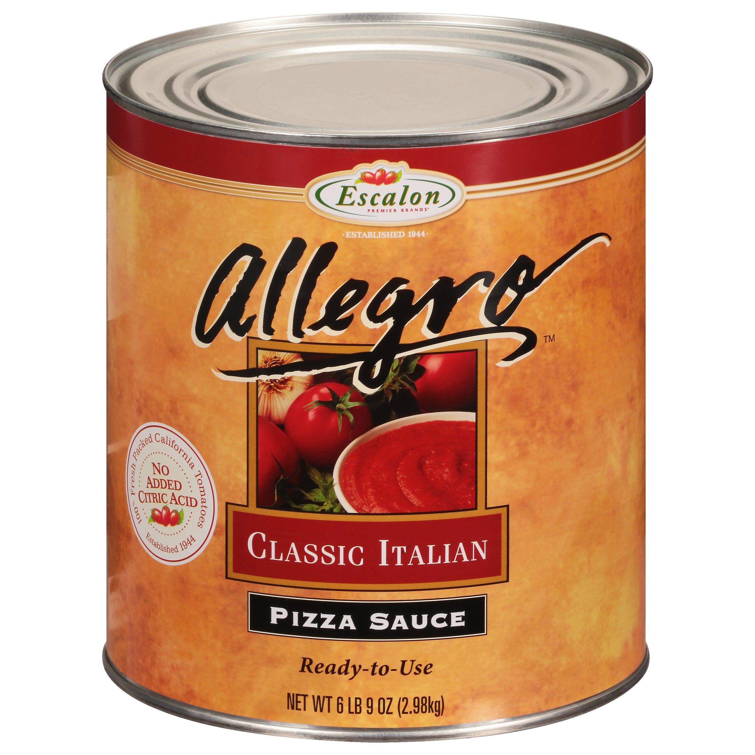 Allegro Classic Italian Pizza Sauce 105 Ounce Can 6 Per Case