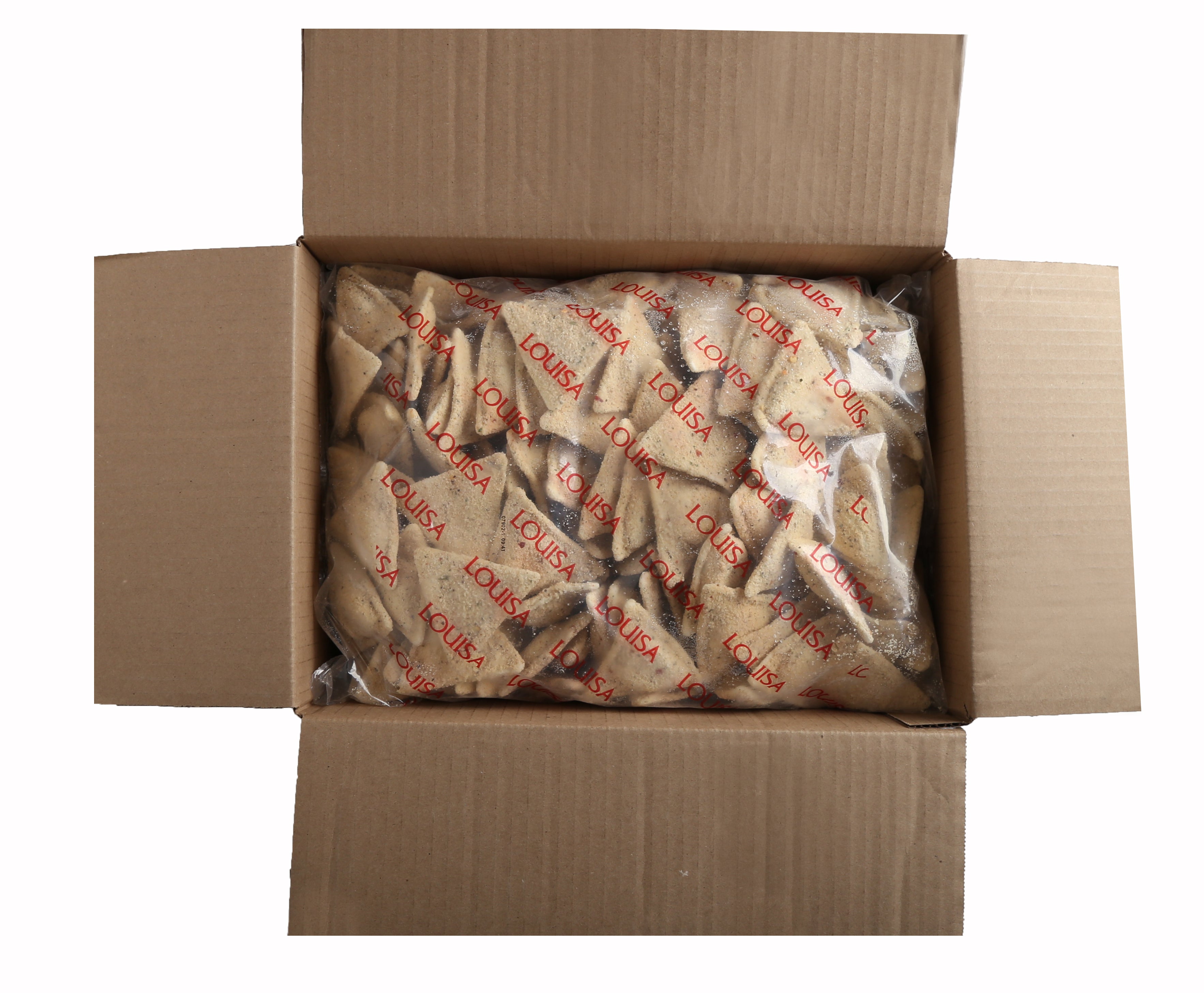 Louisa Foods Cream Cheese & Jalapeno Stuffednacho 5 Pound Each - 2 Per Case.