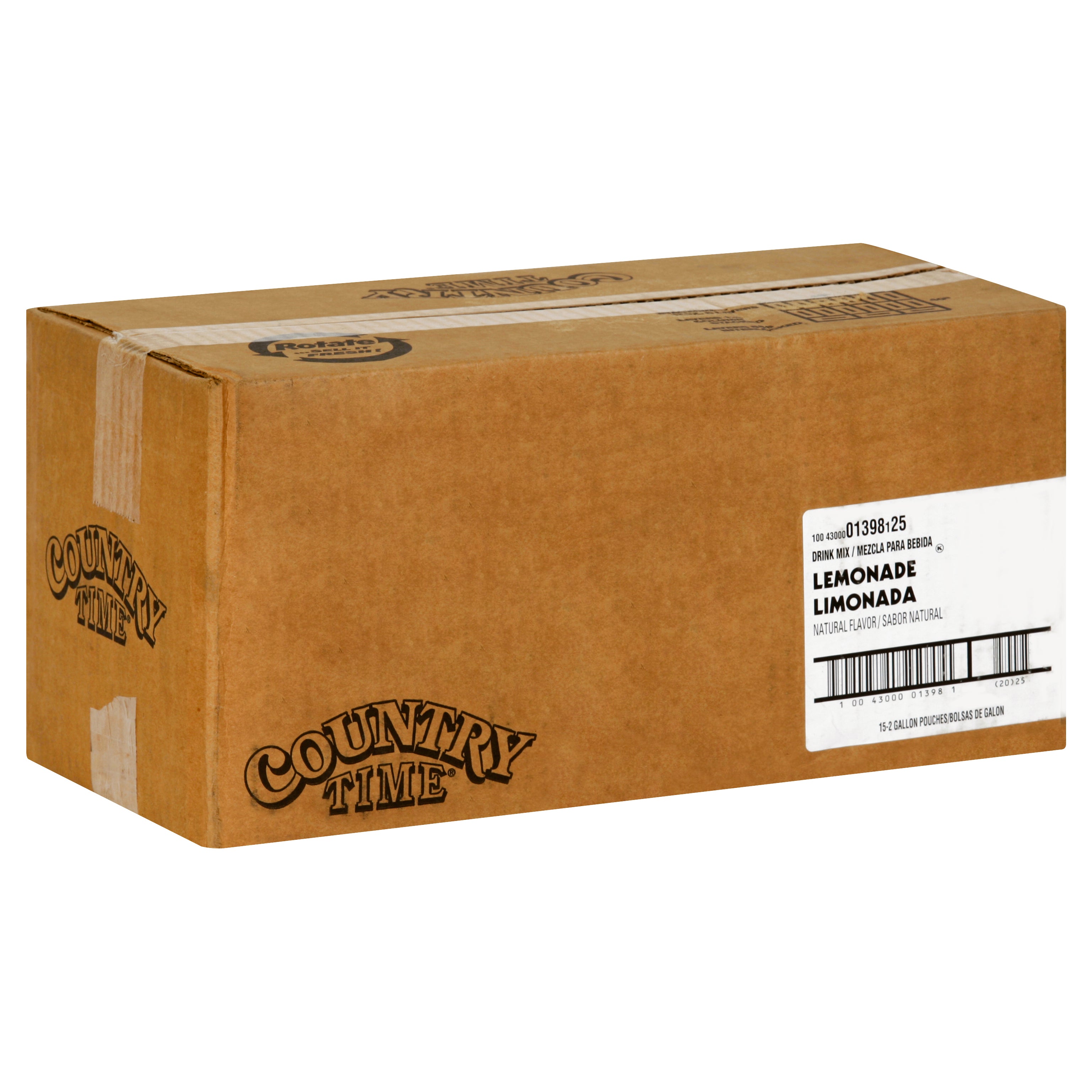 Country Time Lemonade Beverage Mix, 14 Ounce Size - 15 Per Case.