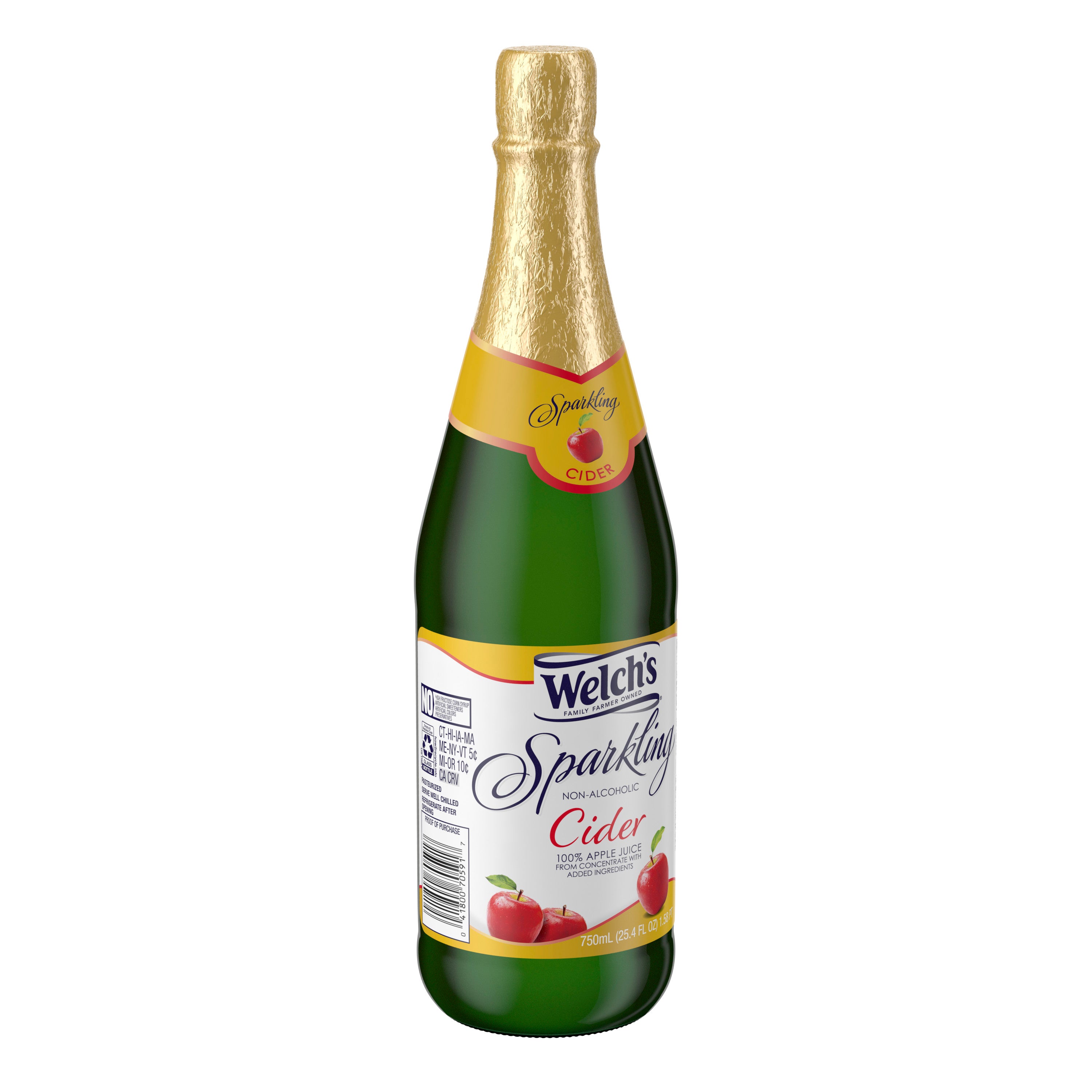 Welch's Sparkling Juice Cider 25.4 Fluid Ounce - 12 Per Case.