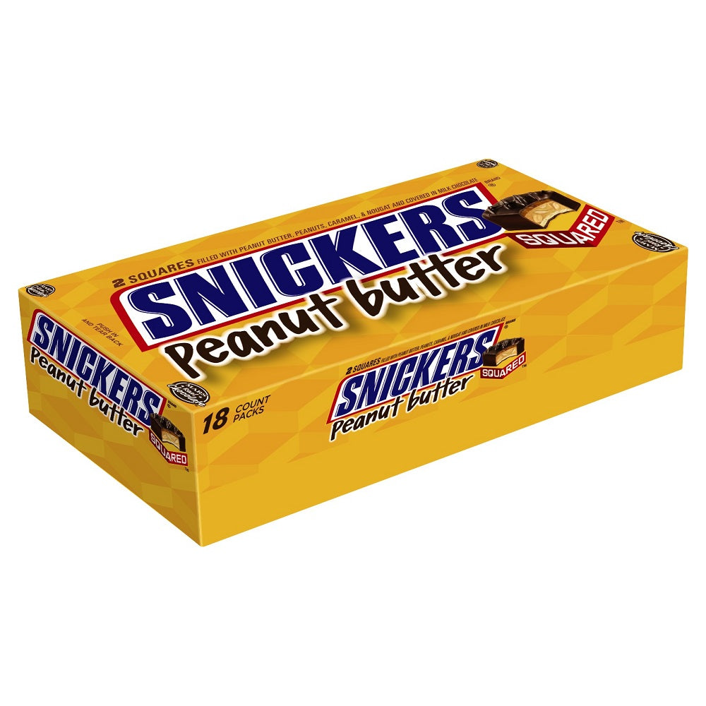 SNICKERS Peanut Butter Squared Singles Size Chocolate Candy Bar, 1.78 oz