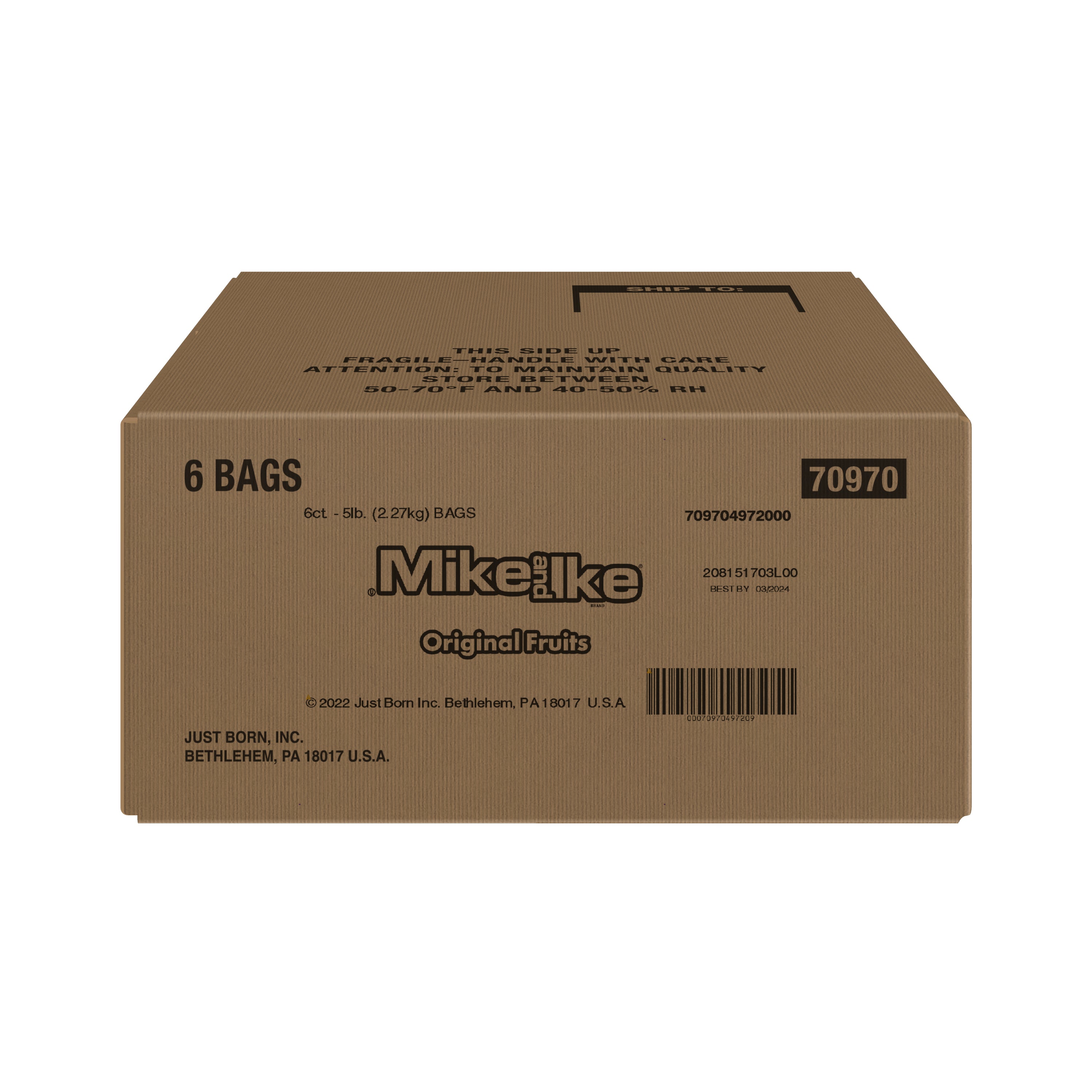 Mike And Ike® Original Fruits Bulk Ctcase 5 Pound Each - 6 Per Case.