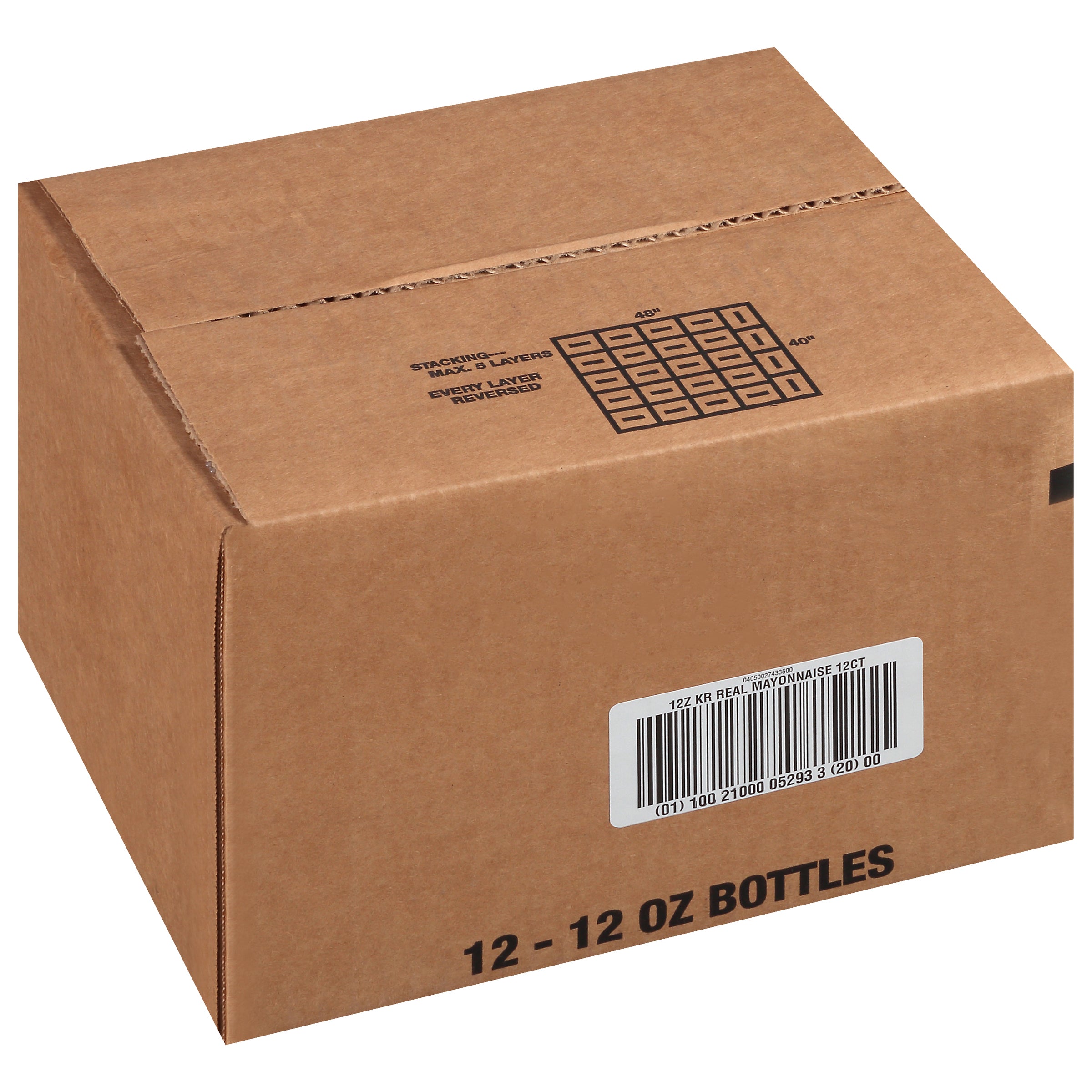 KRAFT Real Mayonnaise 12 Ounce Bottles 12