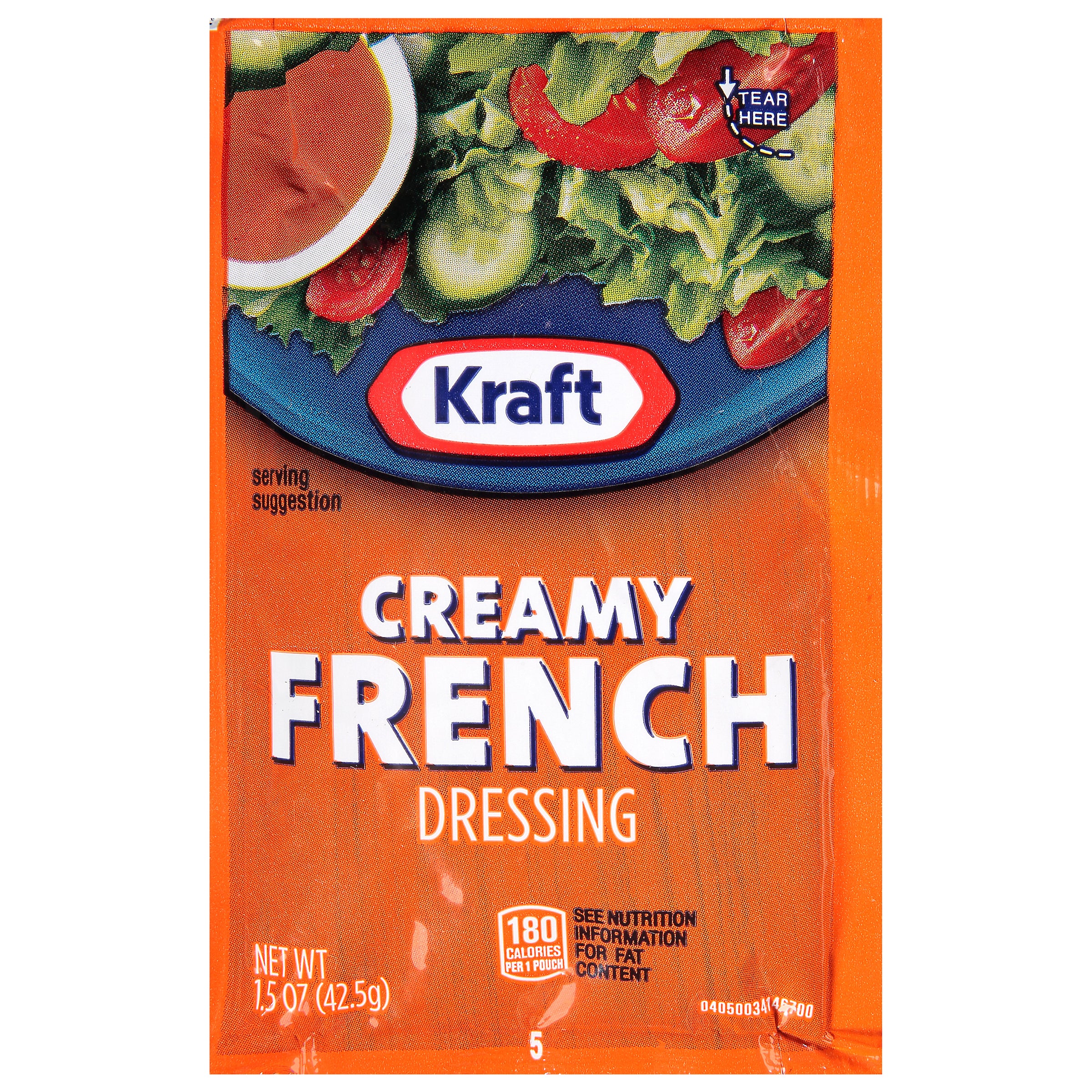 KRAFT Single Serve Creamy French Salad Dressing 1.5 Ounce Packets 60 Per Case