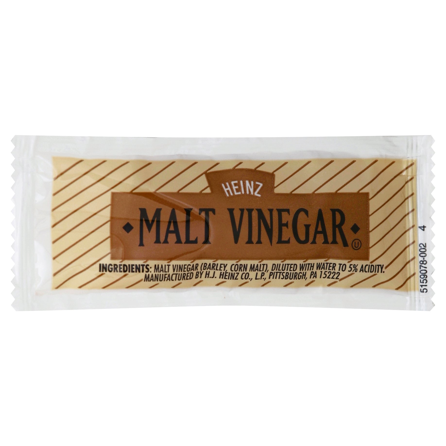 HEINZ Single Serve Malt Vinegar 9 Gram Packets 200 Per Case