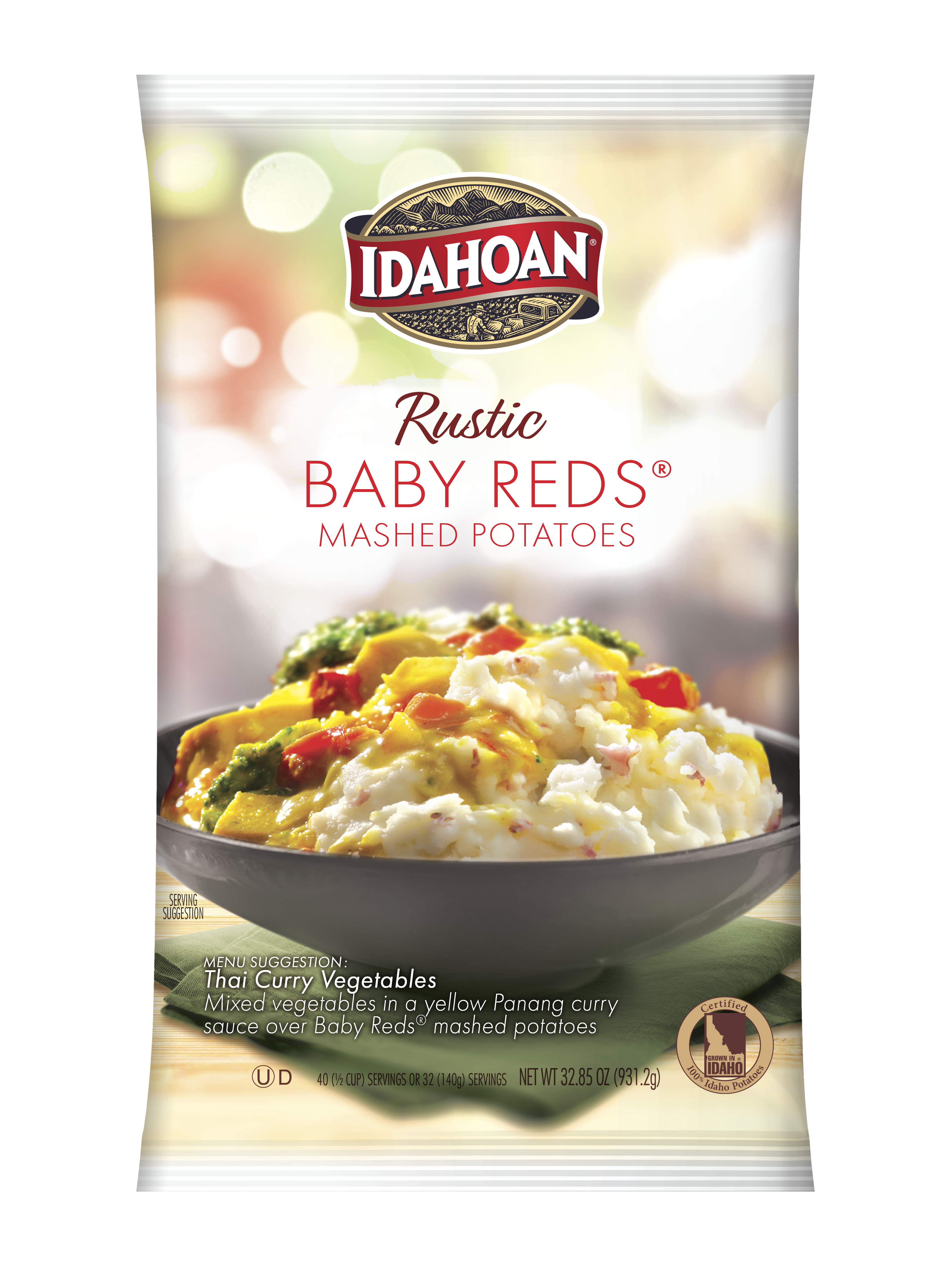 Idahoan® Rustic Baby Reds® Mashed Potatoes Hs 32.85 Ounce Size - 8 Per Case.