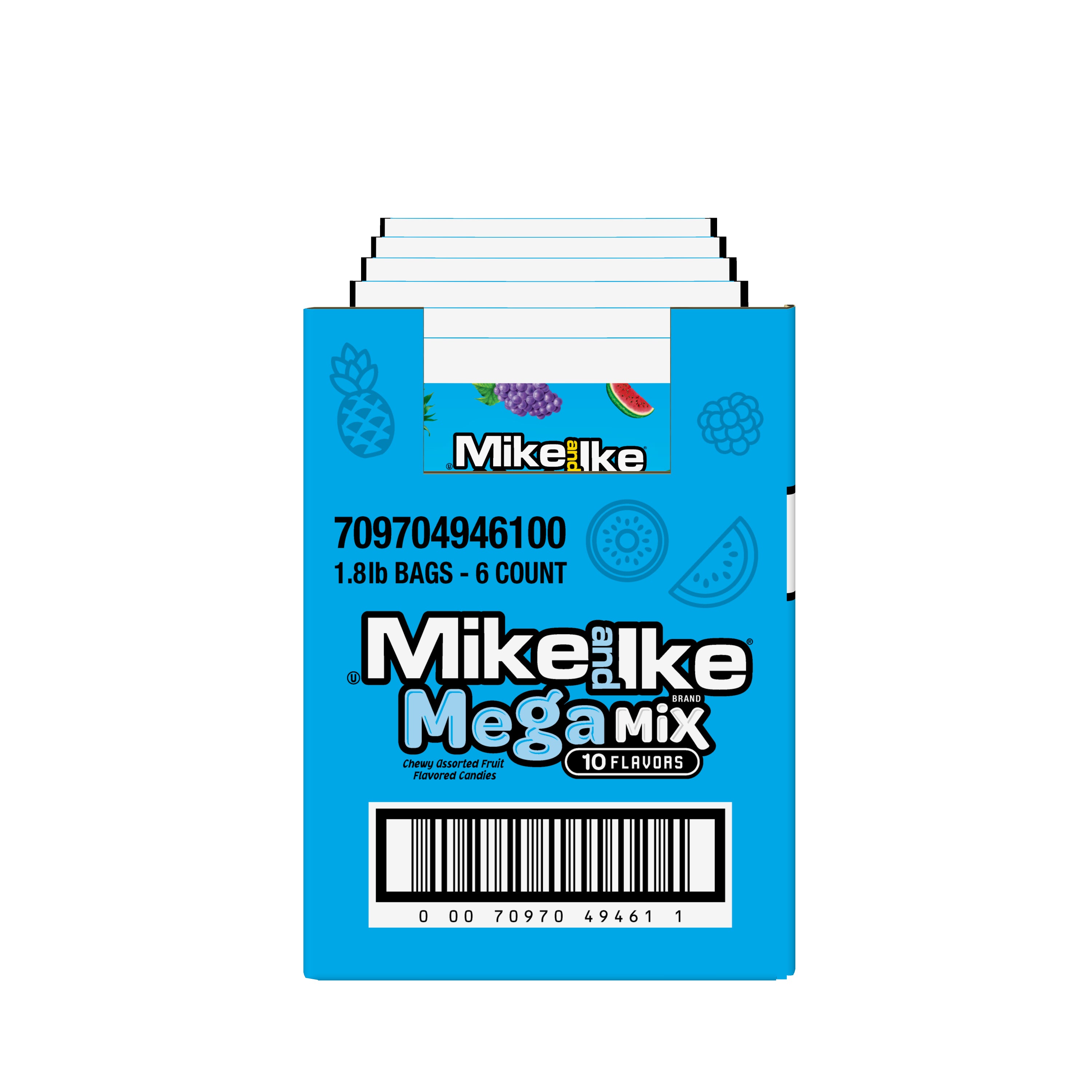 Mike And Ike® Mega Mix Stand Up Bagct 28.8 Ounce Size - 6 Per Case.