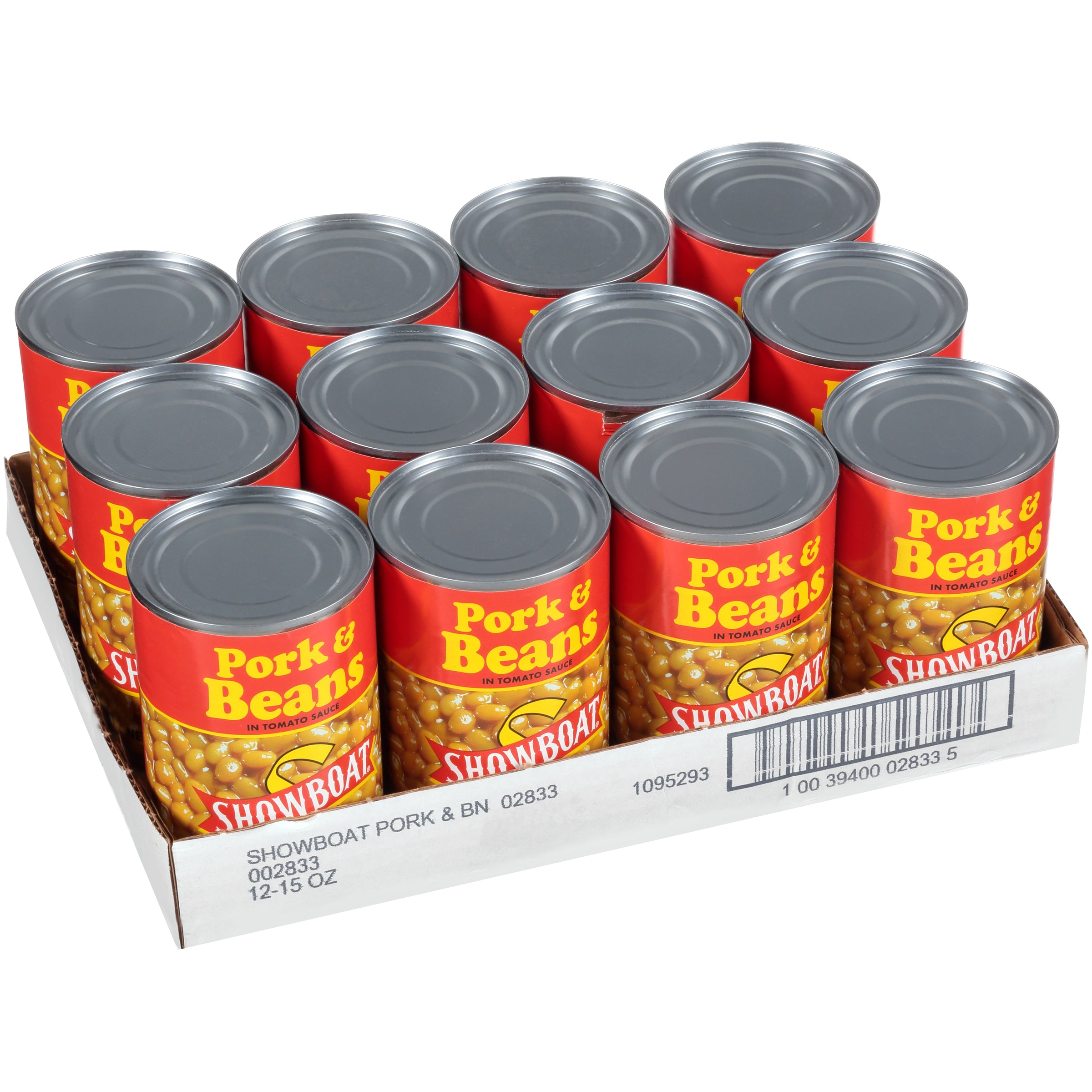 Bean Showboat Pork & Beans 15 Ounce Size - 12 Per Case.