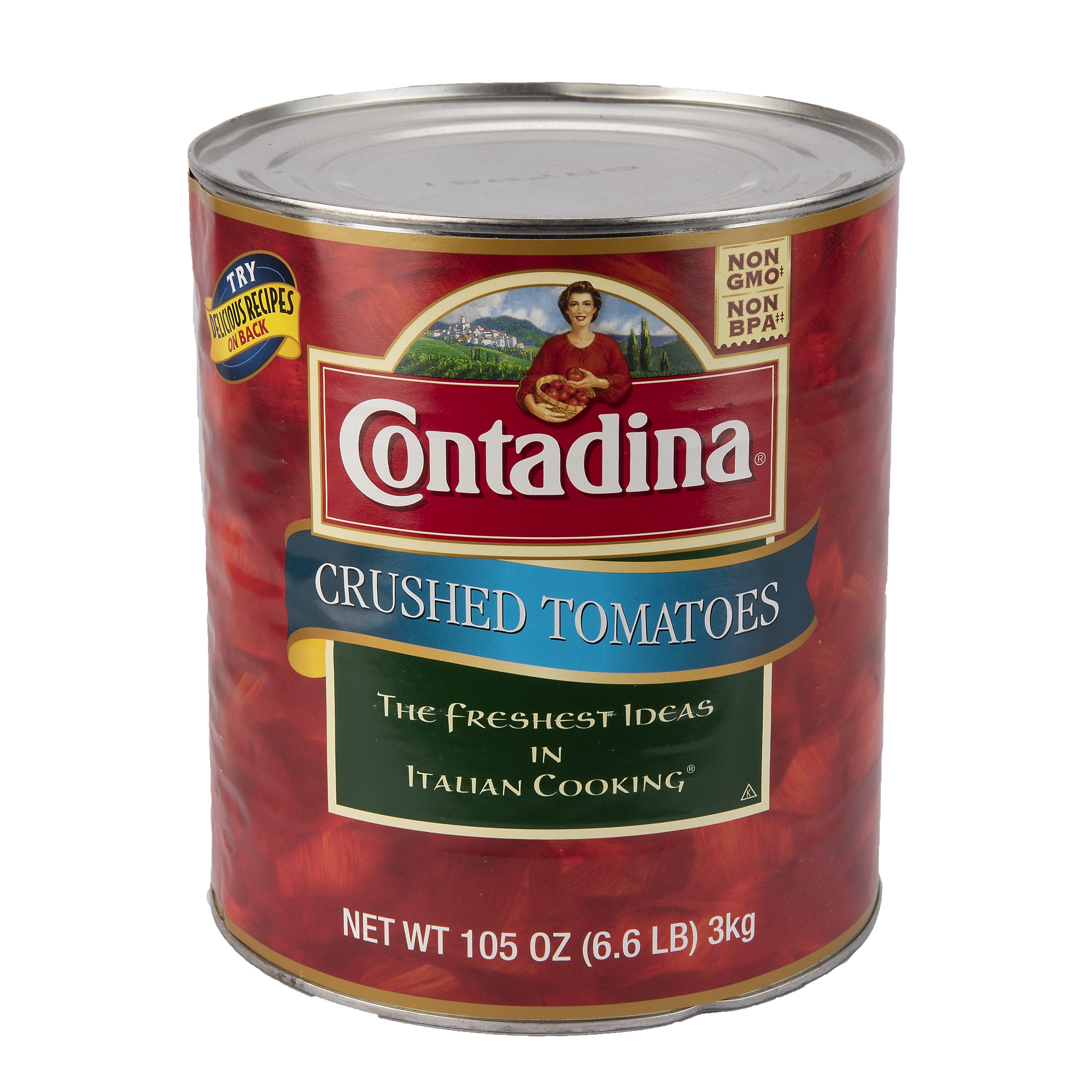 Contadina® Crushed Tomatoes In Tomato Puree Can 656 Pound Each 6 Pe 2693