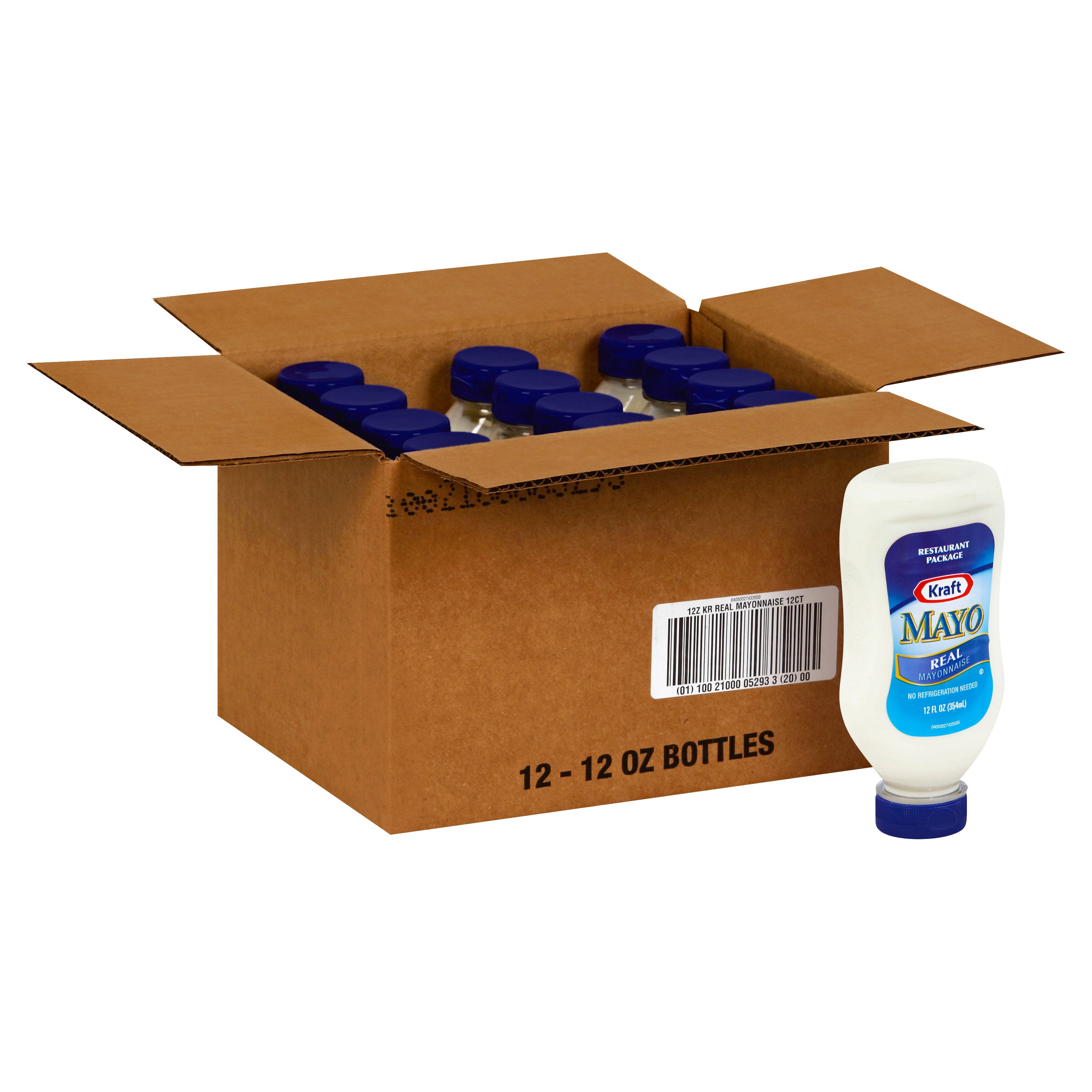 KRAFT Real Mayonnaise 12 Ounce Bottles 12