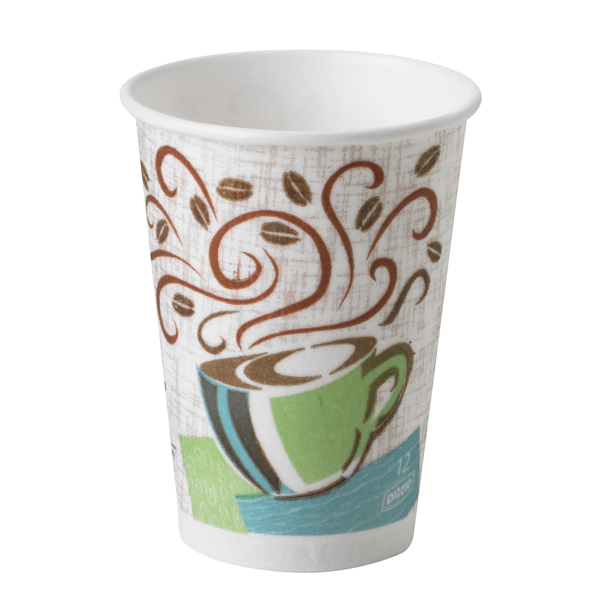 Dixie(R) Perfectouch(R) 12 Ounce Insulated Wrapped Paper Hot Coffee Cups 1000 Count Per Pack Coffe