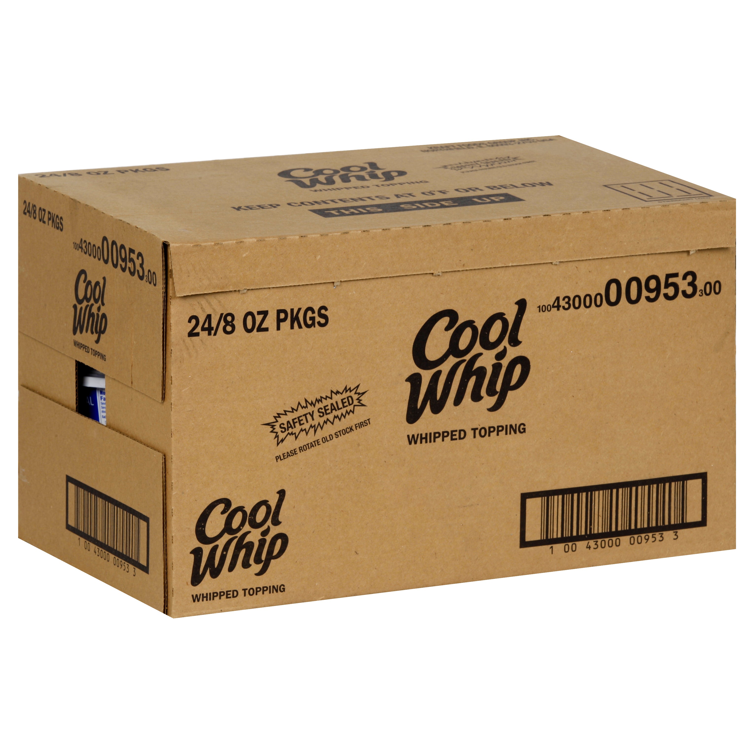 Cool Whip Cool Whip Whipped Topping Frozen Original 8 Ounce Size - 24 Per Case.