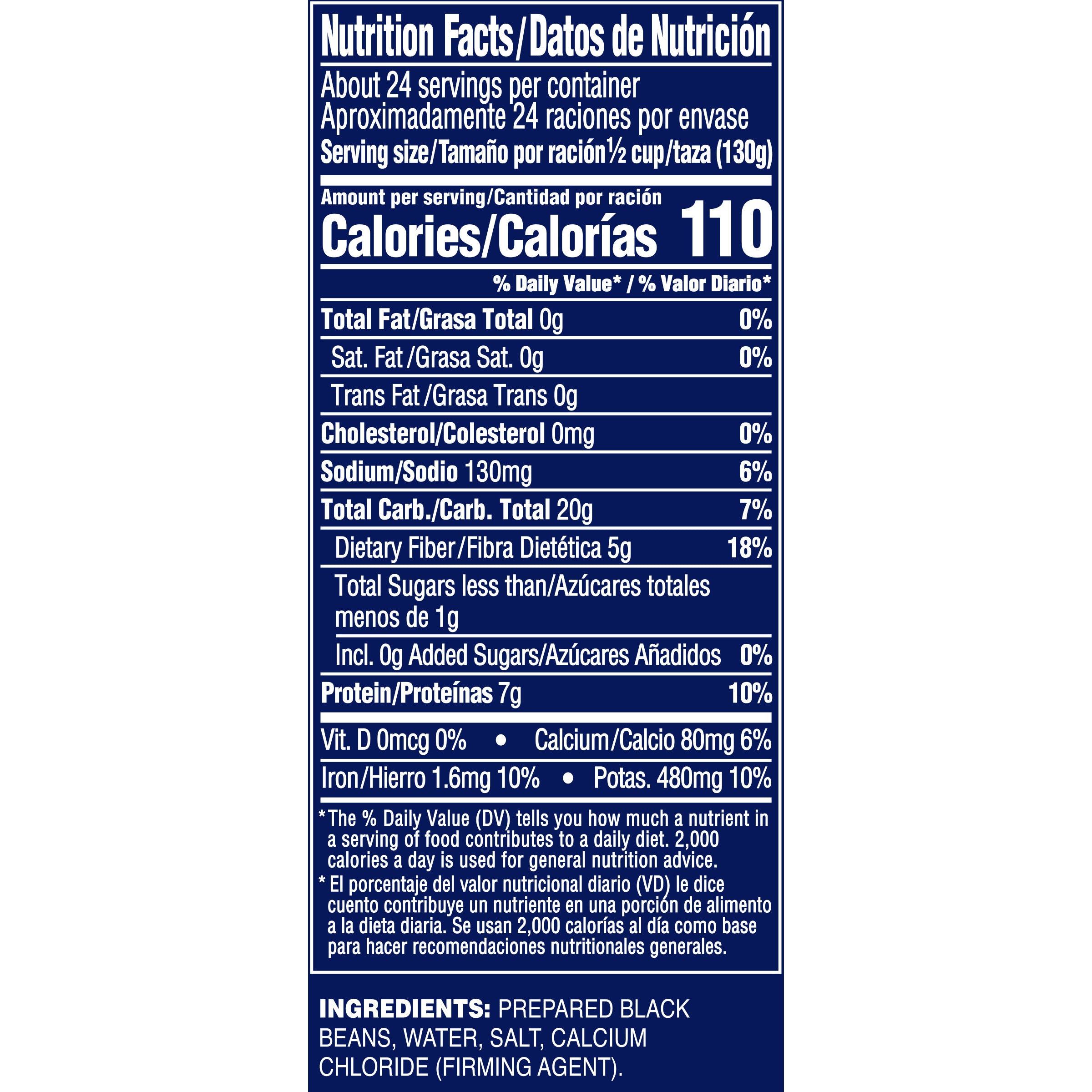 Bush's Low Sodium Black Beans 108 Ounce Size - 6 Per Case.