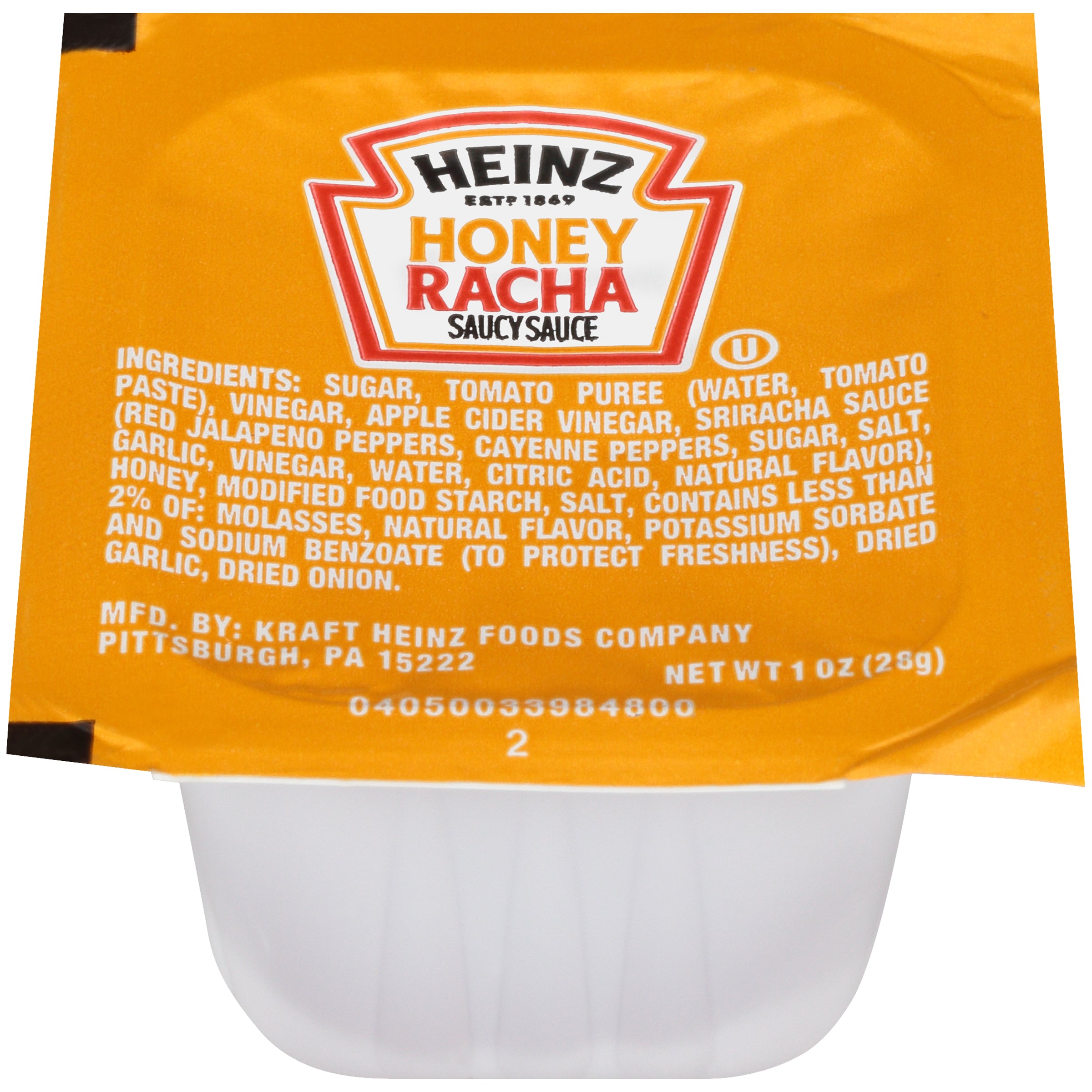 HEINZ Honeyracha Cups 1 Ounce Cups 100 Per Case