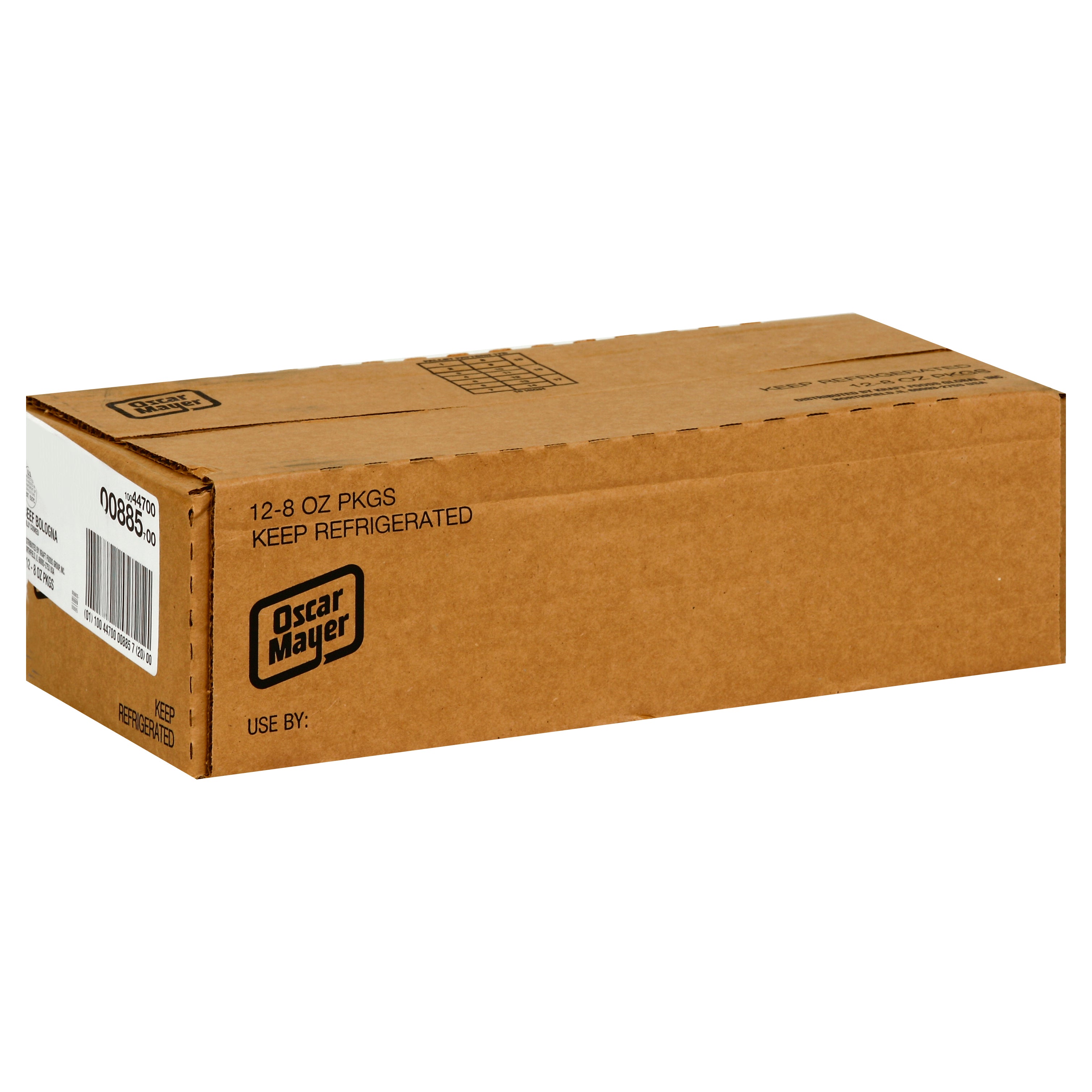 Oscar Mayer Beef Bologna, 8 Ounce Size - 12 Per Case.