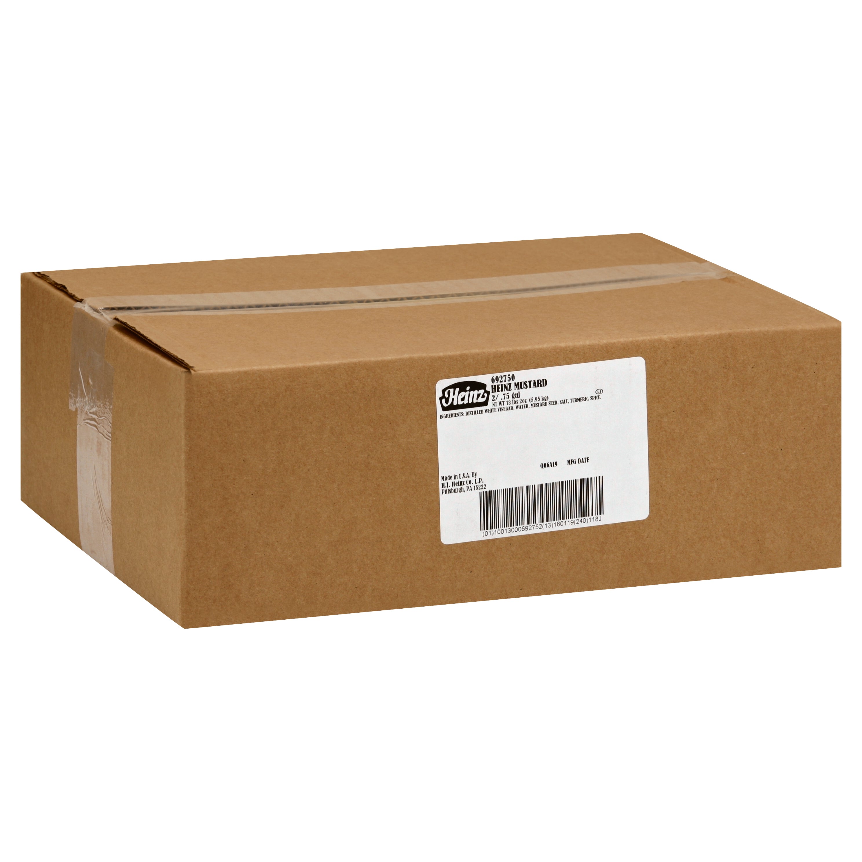 HEINZ Yellow Mustard Dispenser Pack 0.75 gal. 2 Per Case