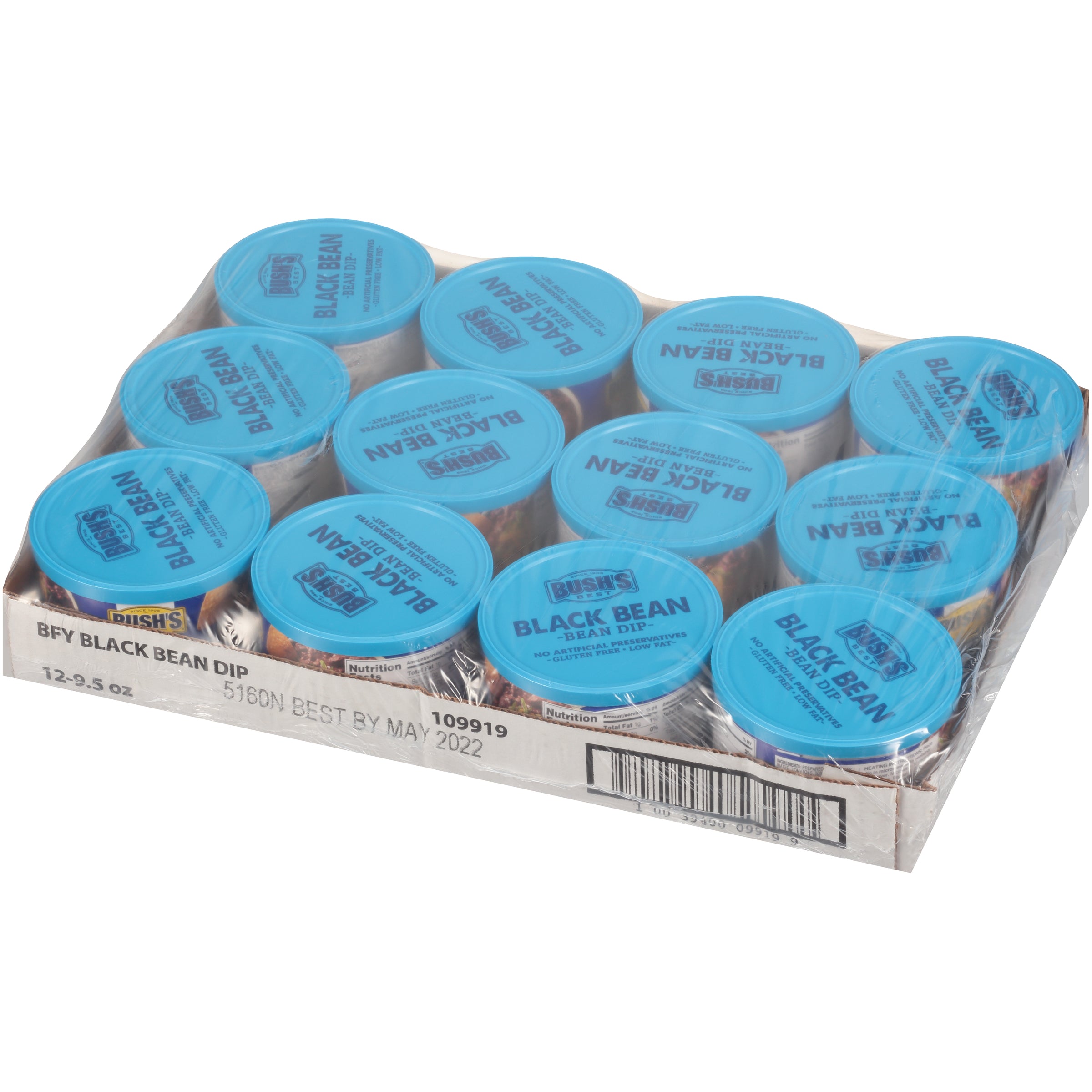 Bean Dip Black Bean 9.5 Ounce Size - 12 Per Case.