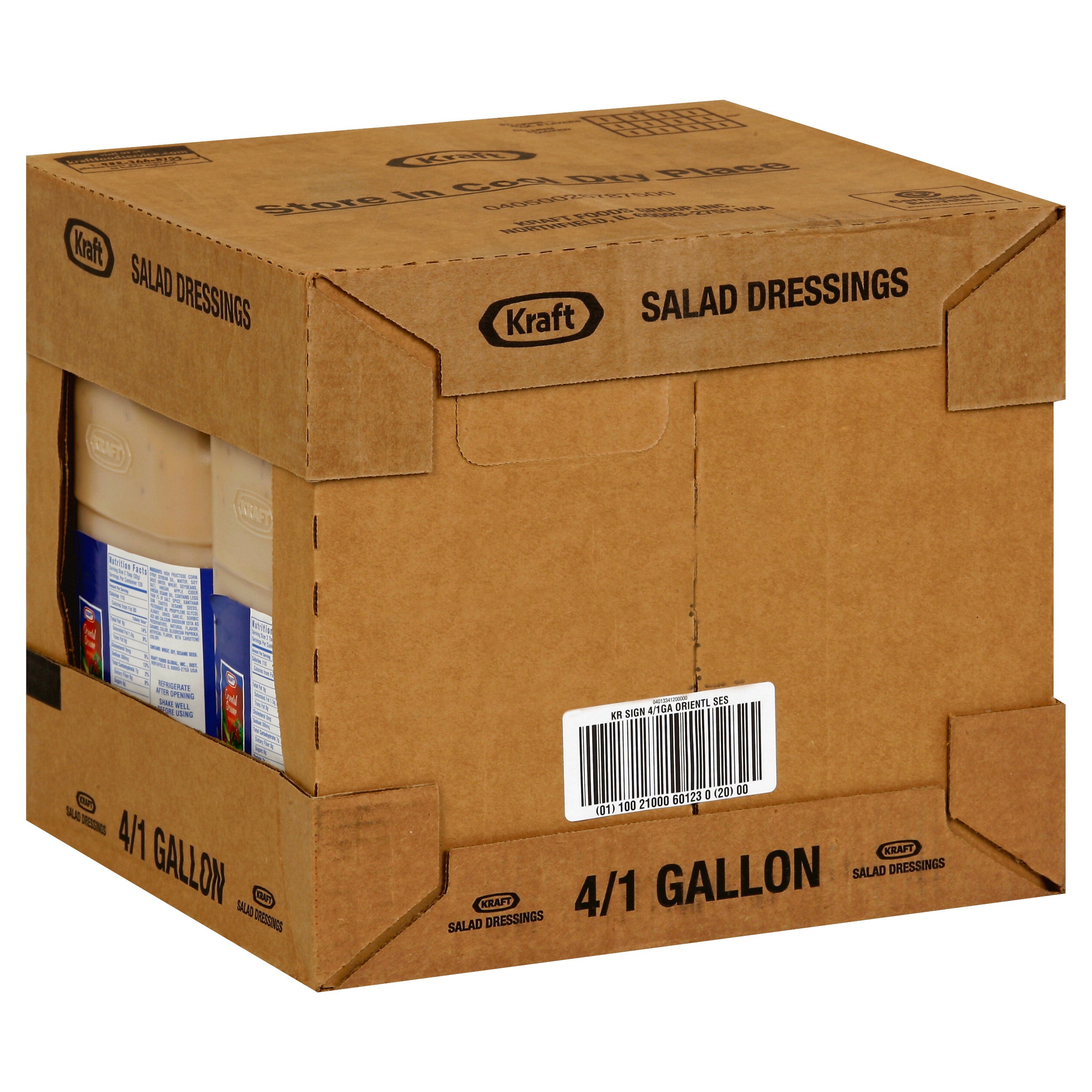 KRAFT Signature Oriental Sesame Salad Dressing 1 gal. Jugs 4 Per Case
