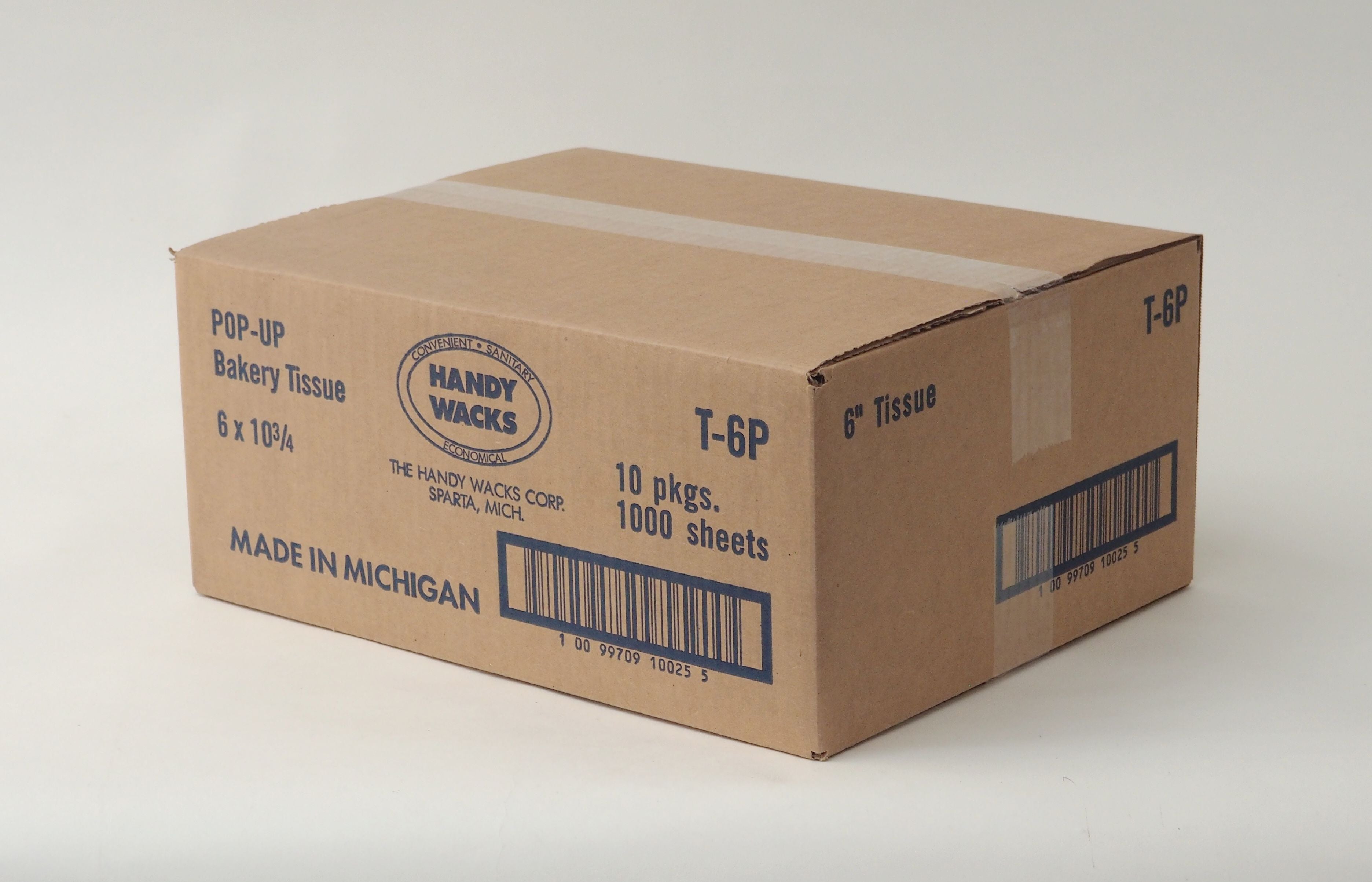 Handy Wacks Wax Interfolded Bakery 1000 Count Packs - 10 Per Case.