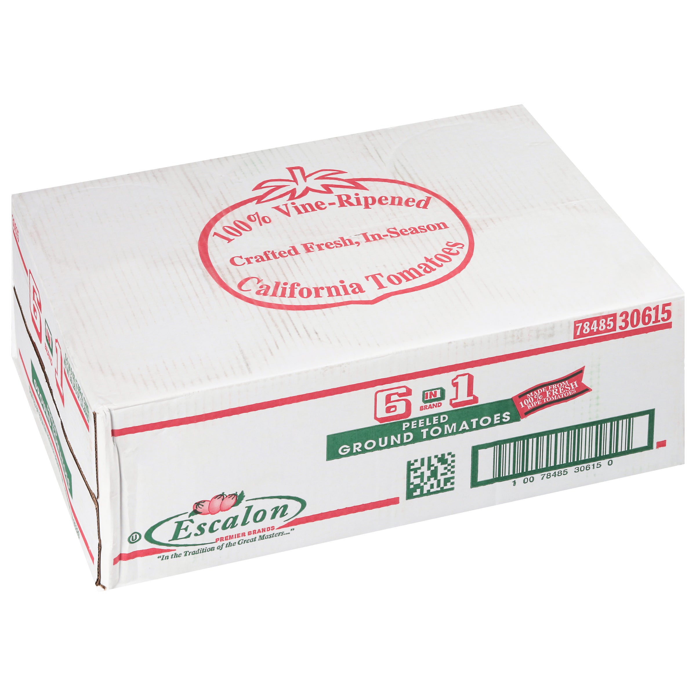 6 in 1 Peeled Ground Tomato in Extra Heavy Puree 105 Ounce Can - 6 Per Case.