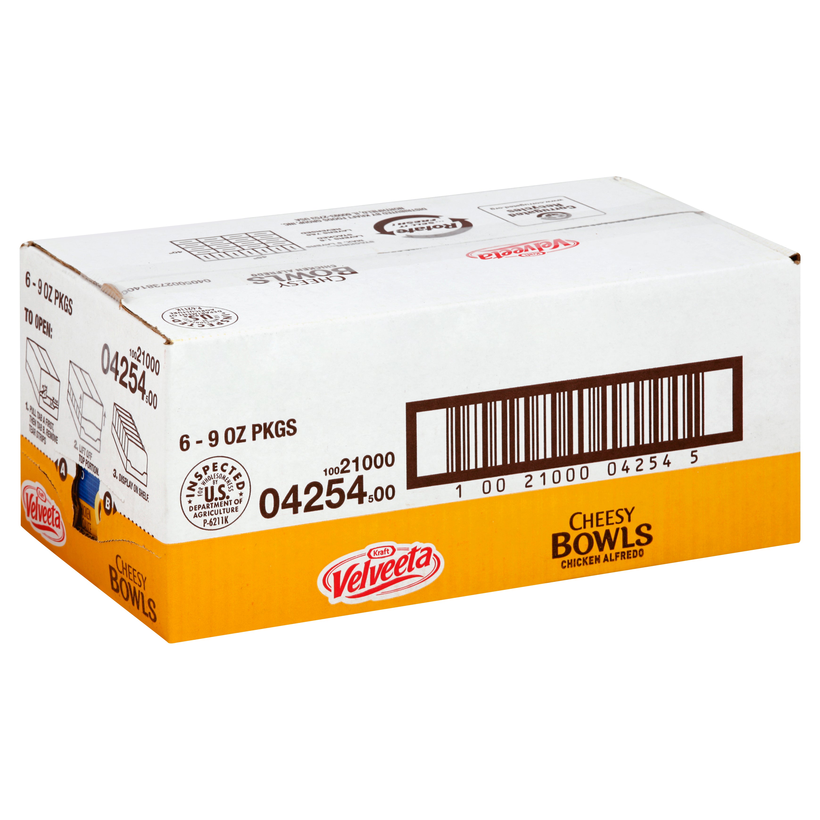 Velveeta Cheesy Skillets Dinner Chicken Alfredo 9 Ounce Size - 6 Per Case.