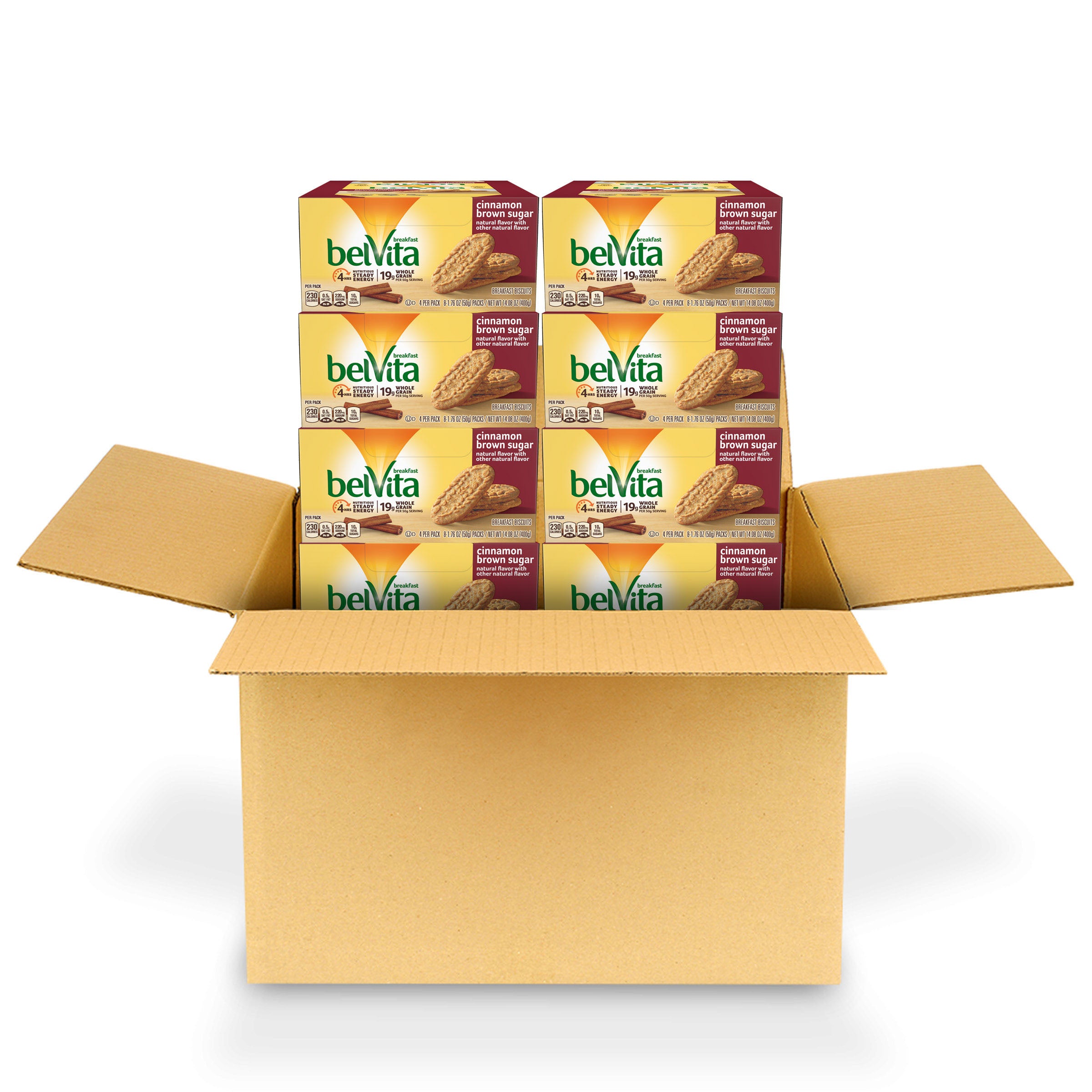 Belvita Cinnamon & Brown Sugar Breakfast Bar 1.76 Ounce Size - 64 Per Case.