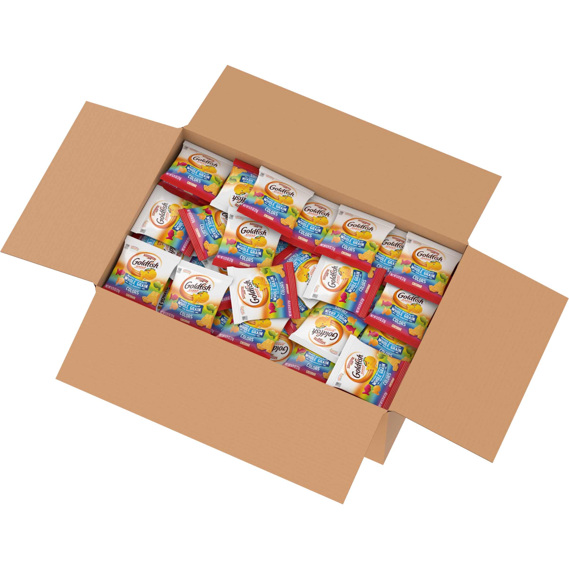 Pepperidge Farms Goldfish Colors Whole Grain 0.75 Ounce Size - 300 Per Case.