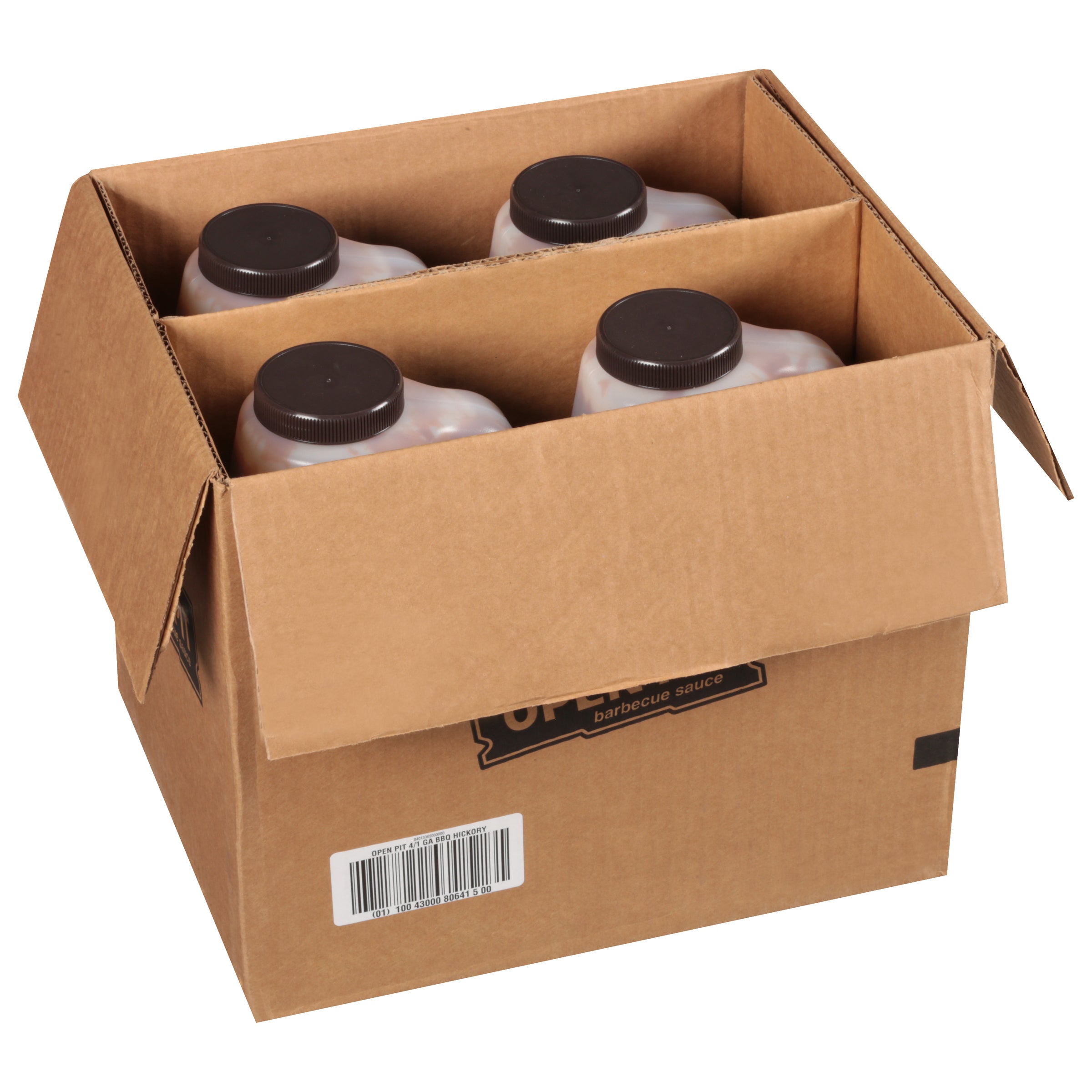 OPEN PIT Hickory Smoke BBQ Sauce 1 gal. Jugs 4 Per Case