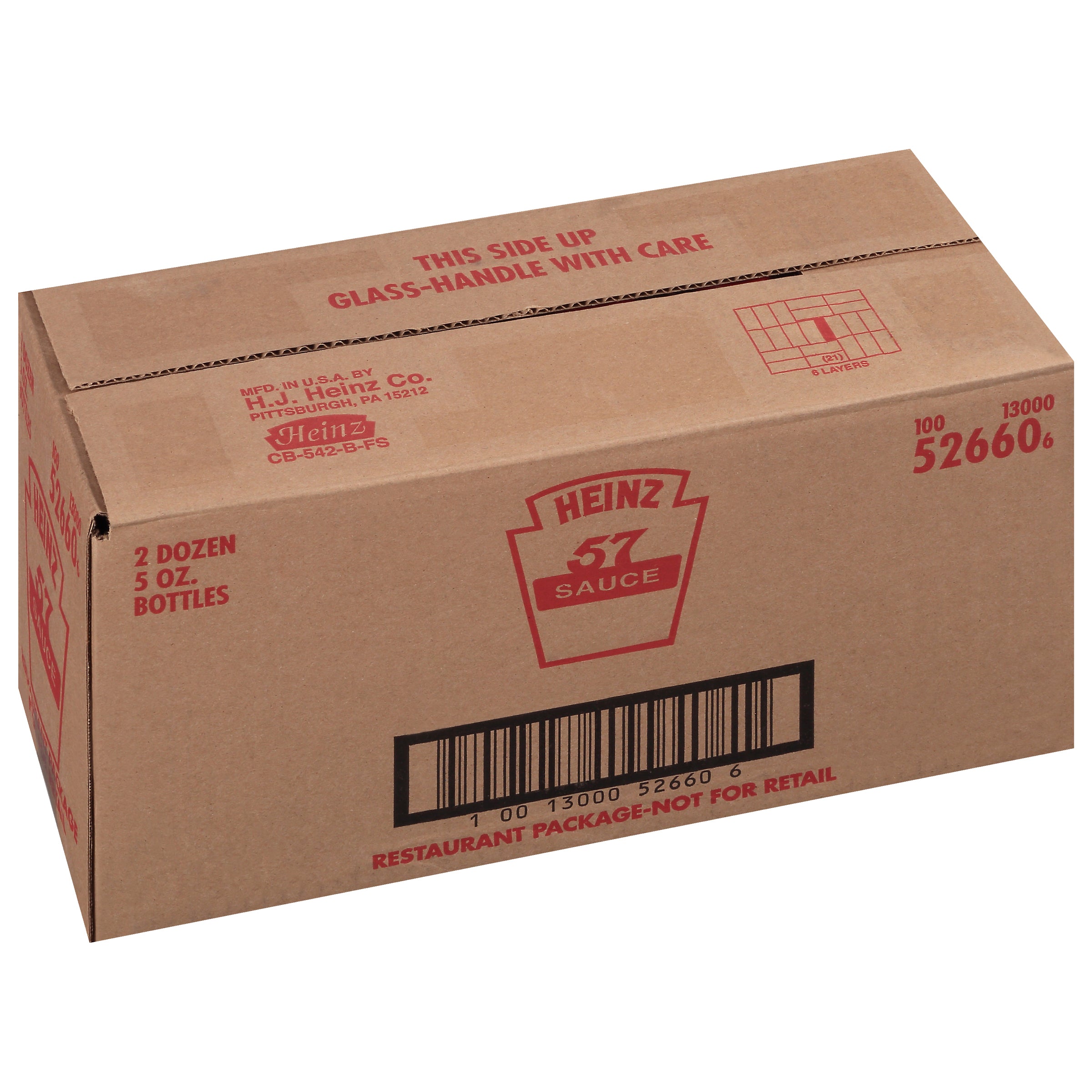 HEINZ 57 Sauce Bottle 5 Ounce Bottle 24