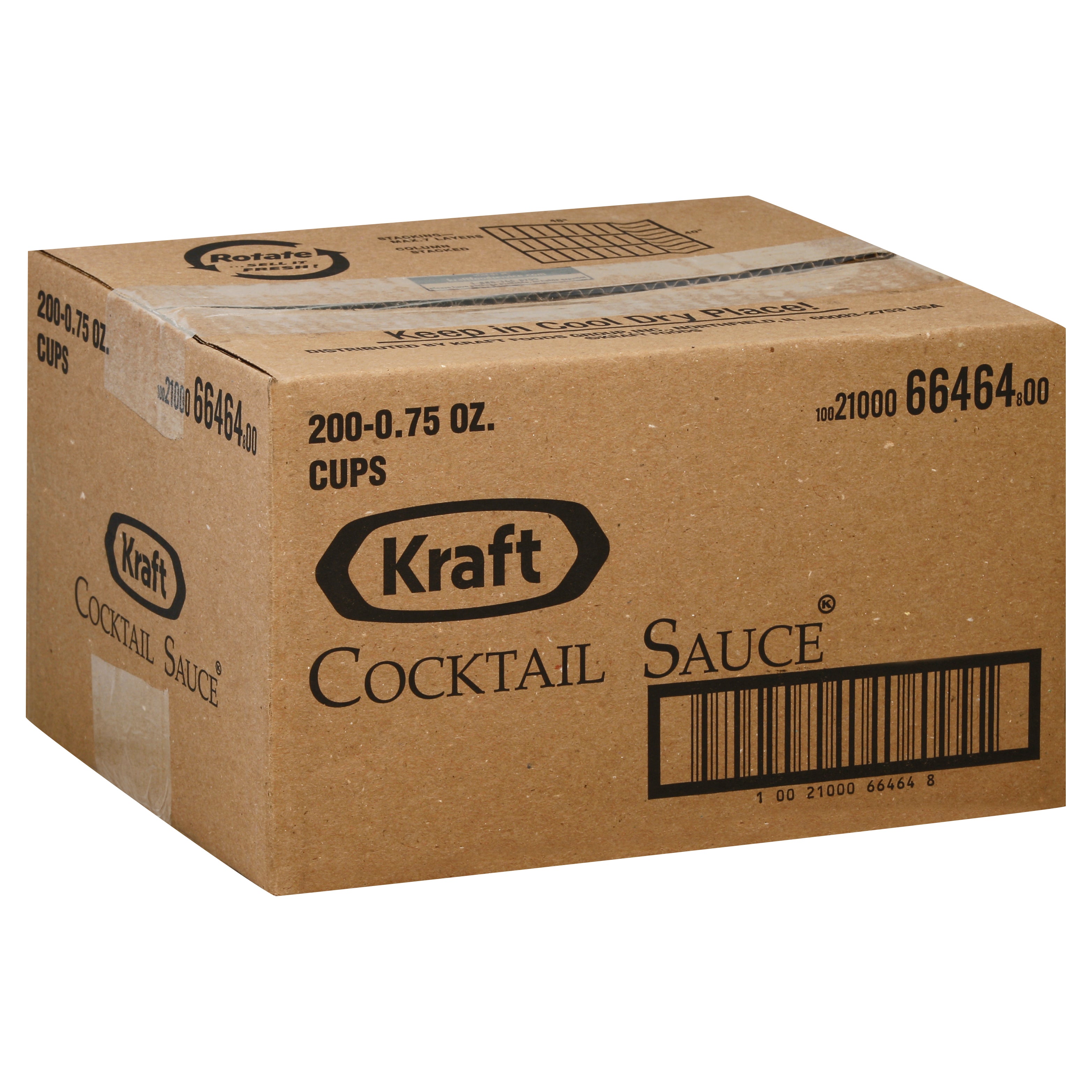 KRAFT Single Serve Cocktail Sauce Cup 0.75 Ounce Cup 200 Per Case