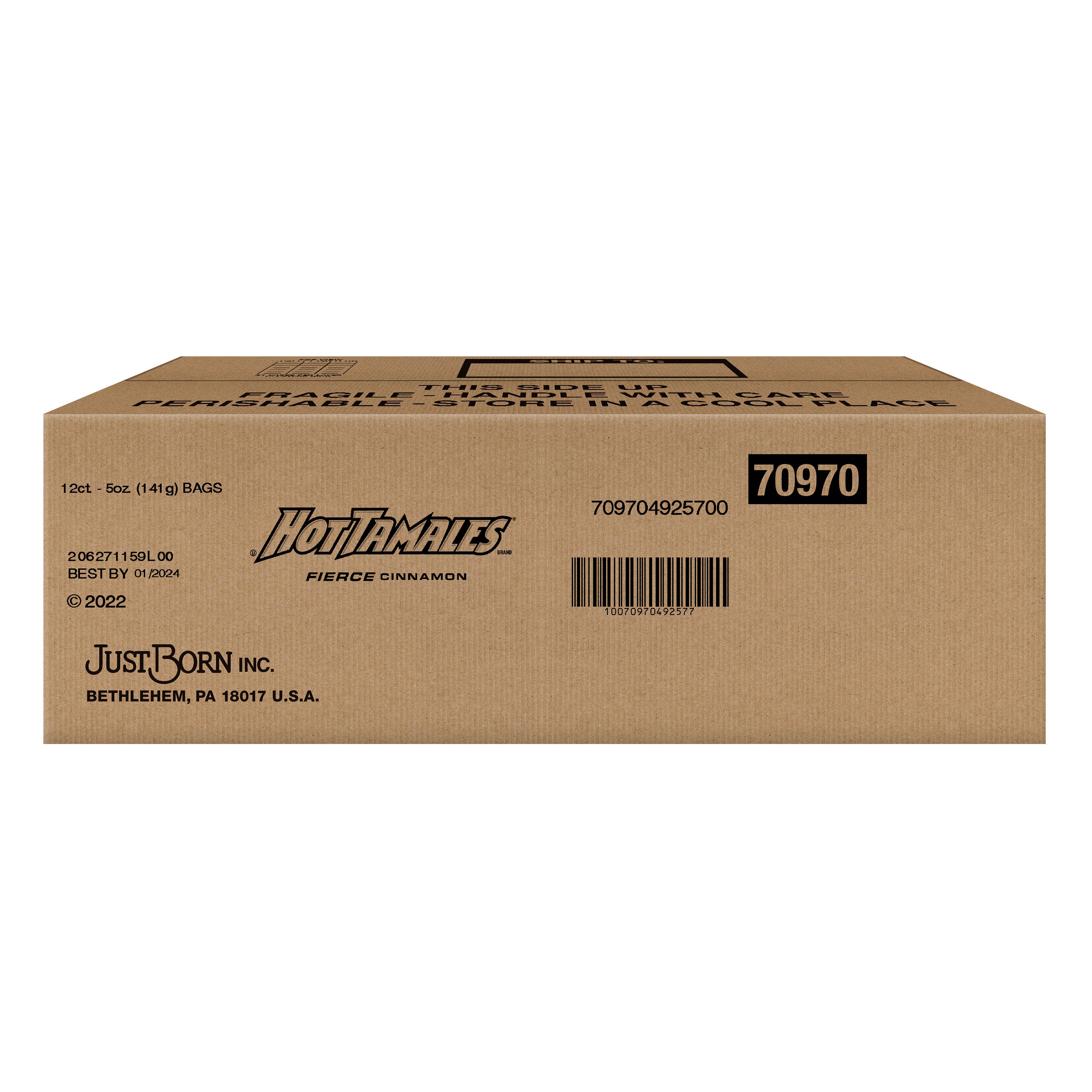 Hot Tamales® Peg Bag Fierce Cinnamon 5 Ounce Size - 12 Per Case.