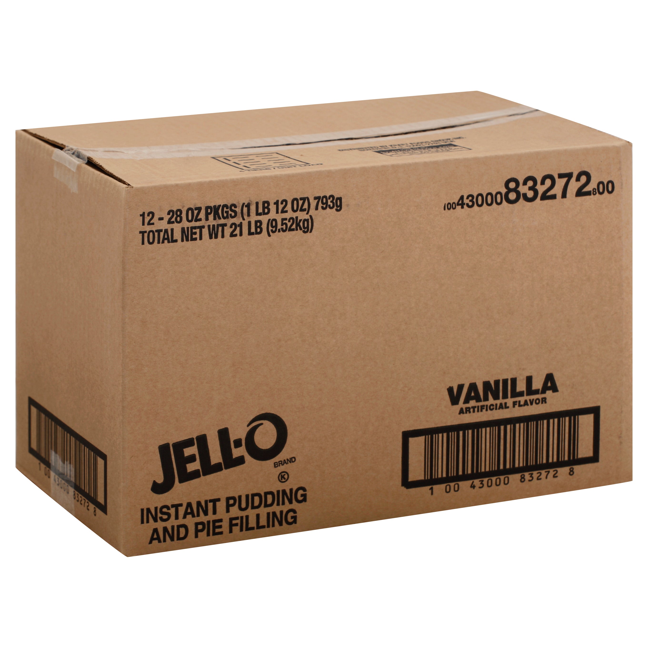 Jell-O Vanilla Instant Pudding & Pie Filling 12Casepack 28 Pouches