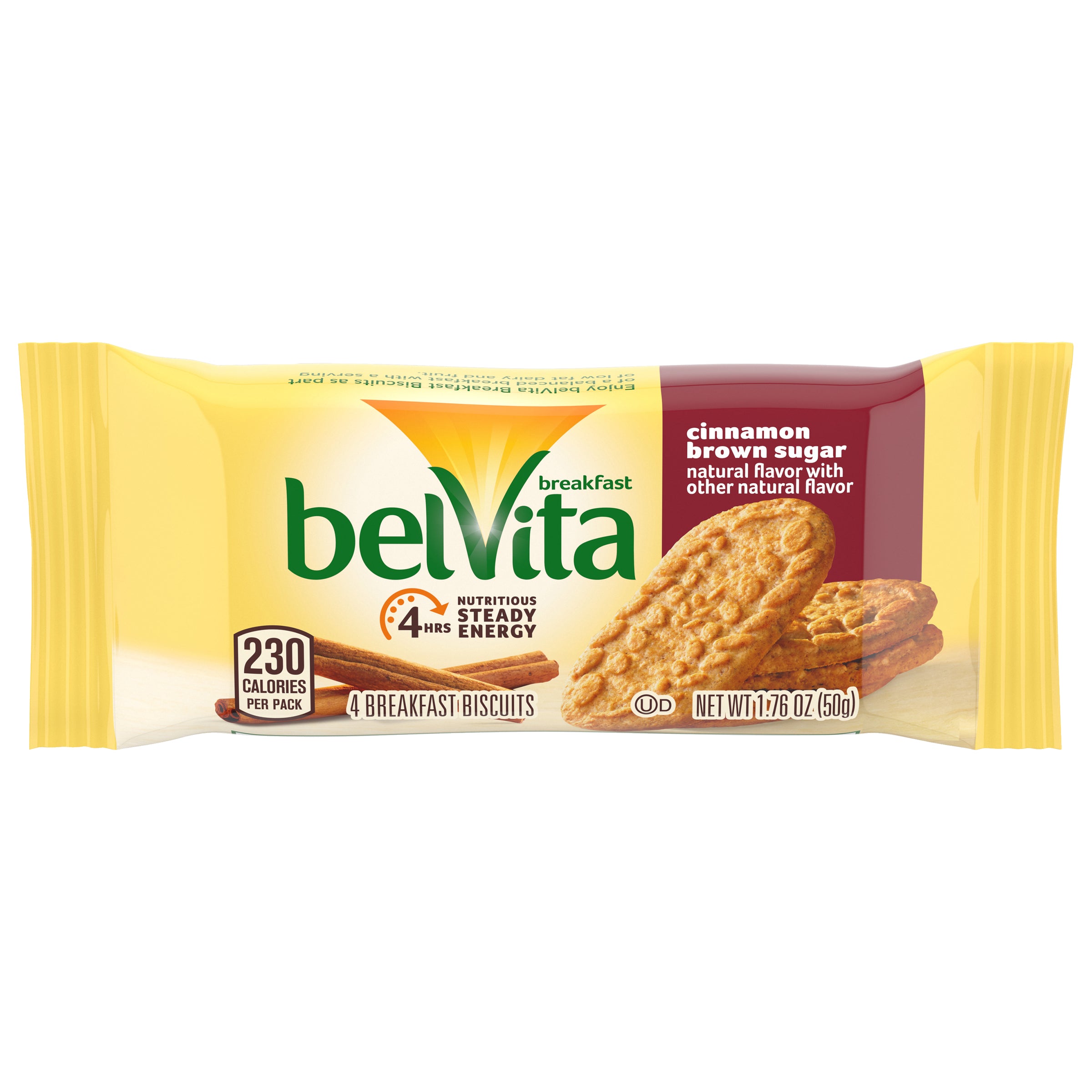 Belvita Cinnamon & Brown Sugar Breakfast Bar 1.76 Ounce Size - 64 Per Case.