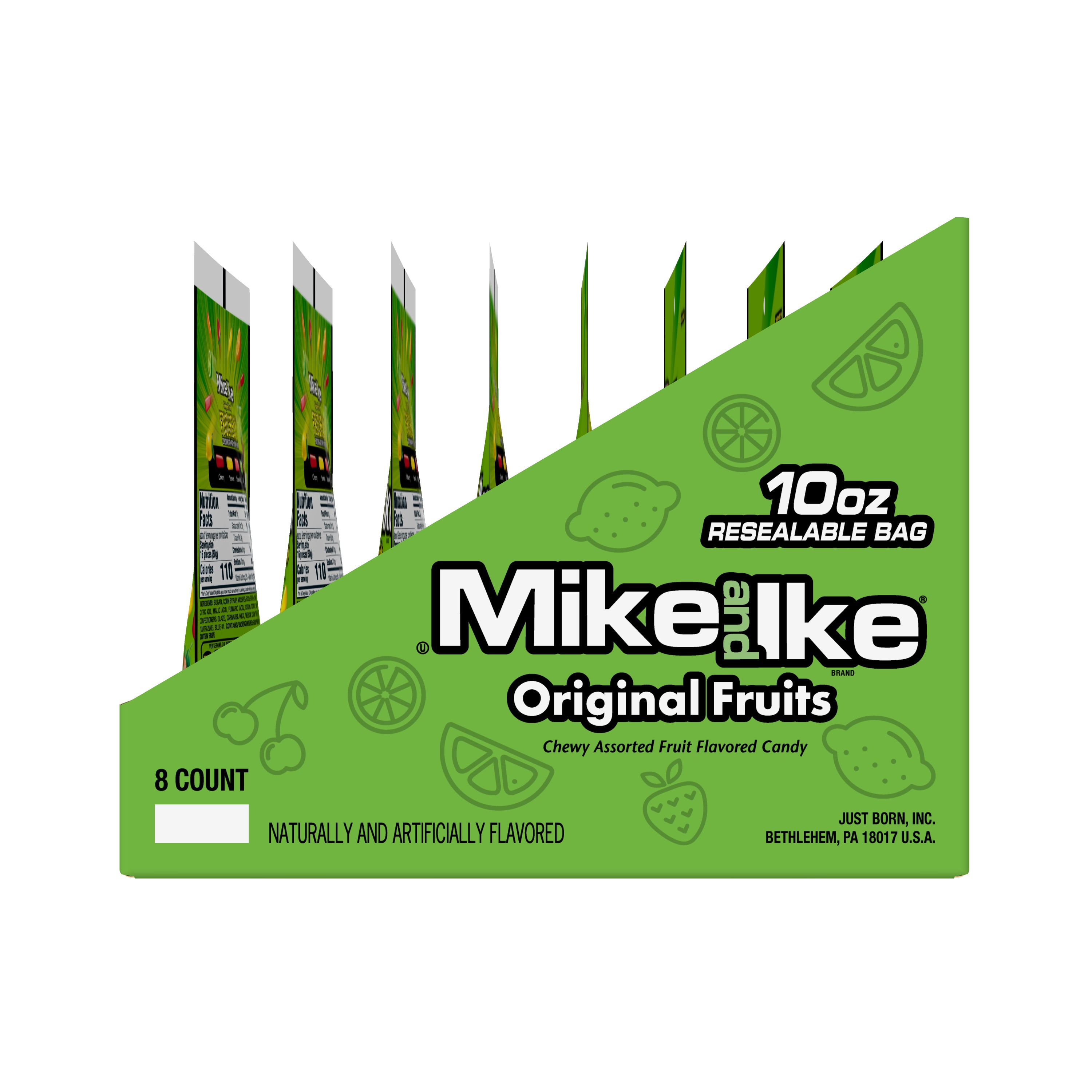 Mike And Ike® Original Fruits Stand Up BagCase 10 Ounce Size - 8 Per Case.