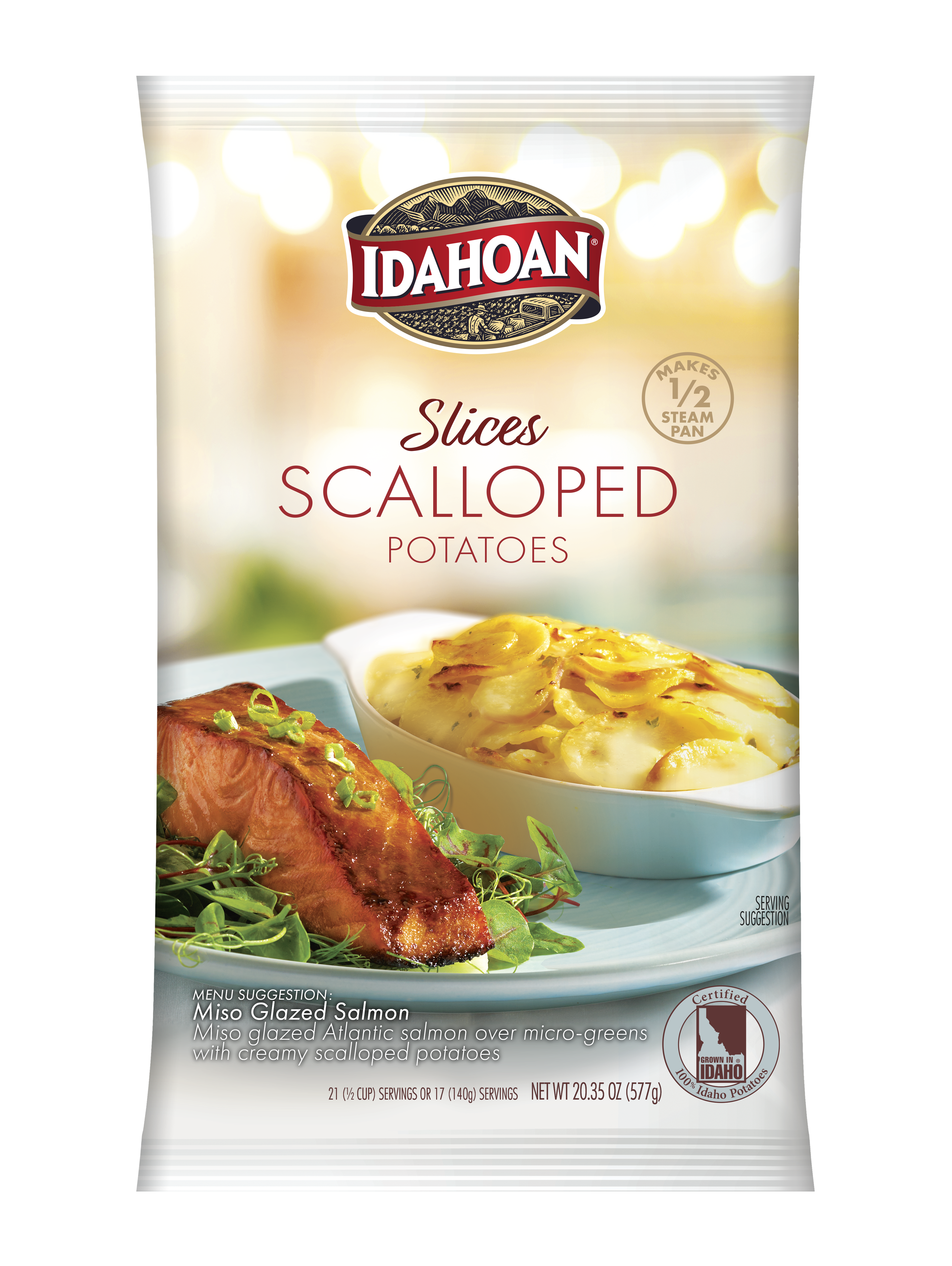 Idahoan® Slices Scalloped Potatoes Hs 20.35 Ounce Size - 12 Per Case.