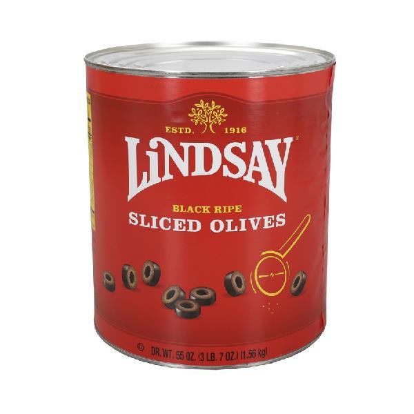 Lindsay Sliced Olives 55 Ounce Size - 6 Per Case.