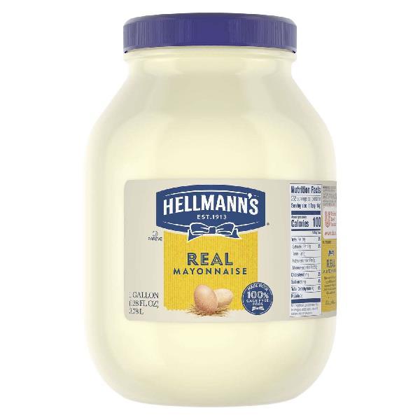 Hellmann's Mayonnaise Real Mayonnaise made With Cage Free Eggs Ga 1 Gallon - 4 Per Case.