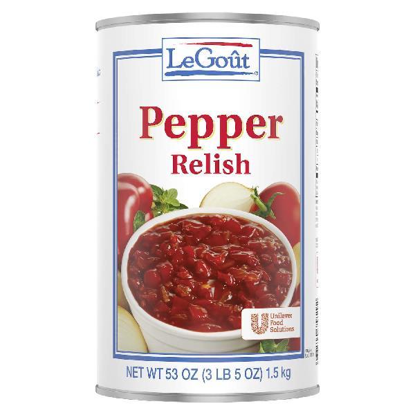 Legout Spread Pepper Relish 3 Pound Each - 6 Per Case.