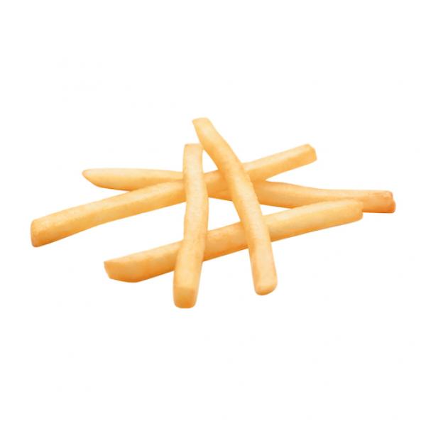 Simplot Conquest 4" Clear Coated Shoestringfries 4.5 Pound Each - 6 Per Case.