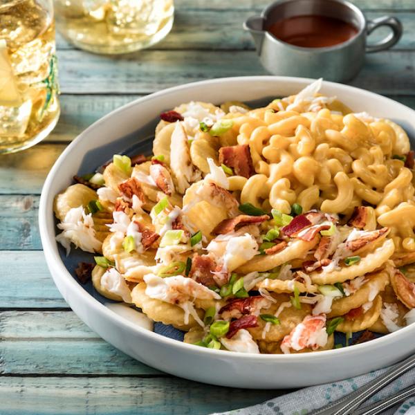 Simplot Traditional 4" Cottage Crinkle Cutslices Skin On 5 Pound Each - 6 Per Case.