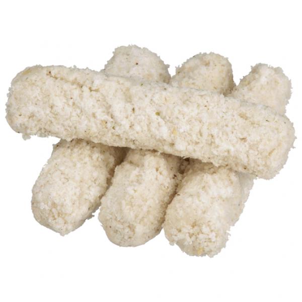 Fred's Breaded Mozzarella Cheese Stick In Bags 4 Pound Each - 6 Per Case.