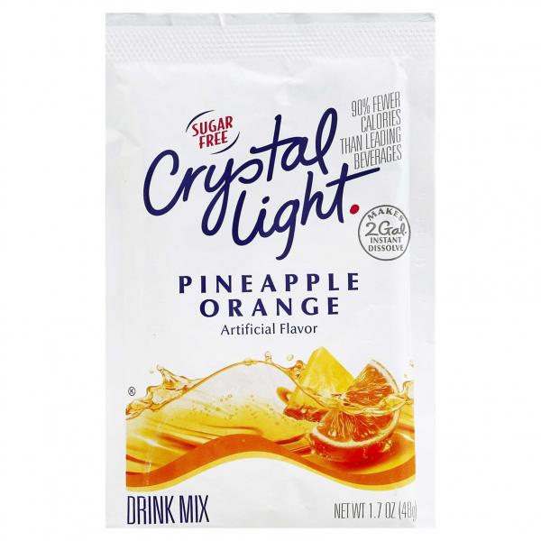 CRYSTAL LIGHT Sugar Free strawberry kiwi Powdered Beverage Mix 1.7 Ounce Pouch 12